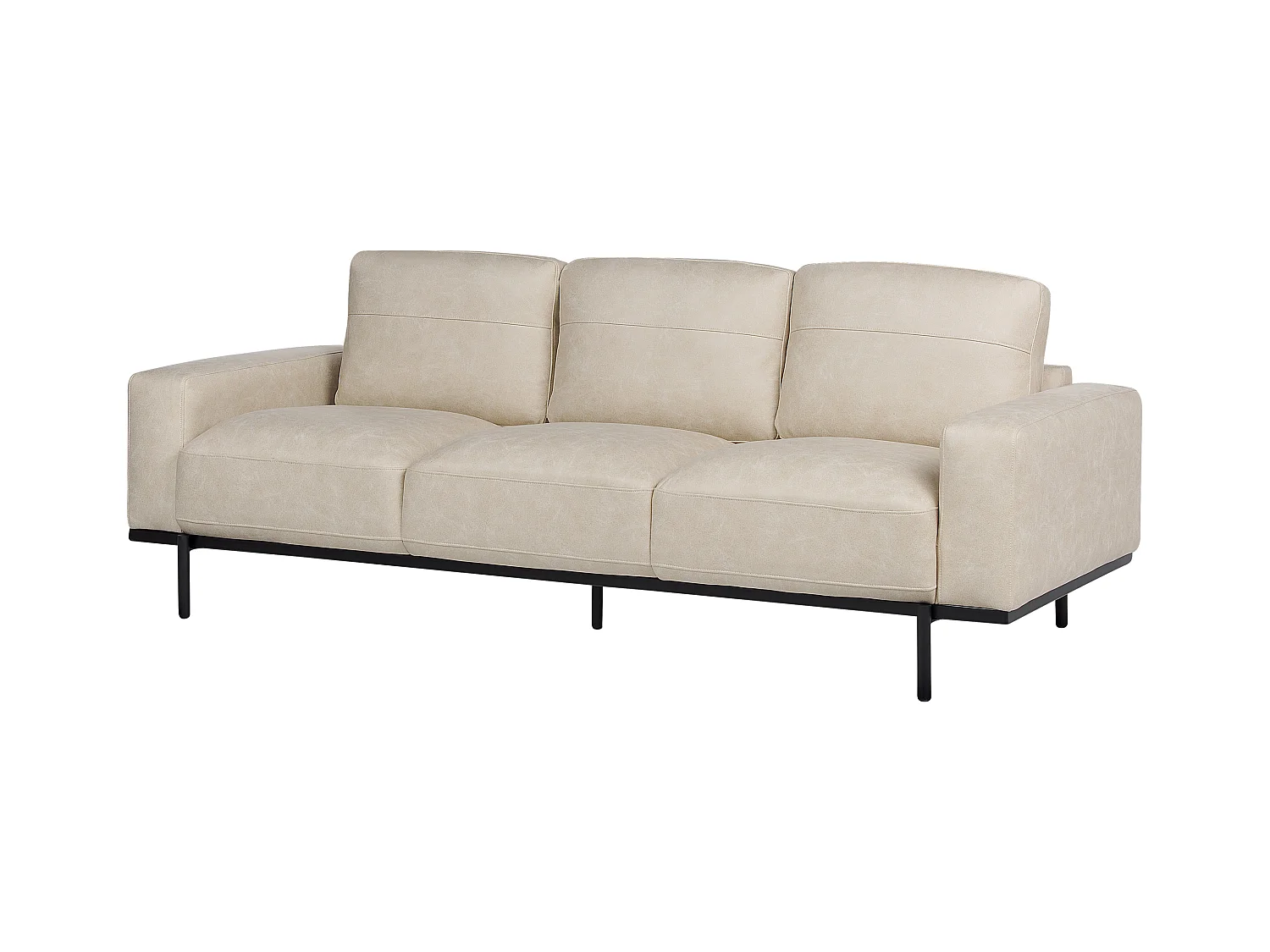 Bank SOVIK Stof Beige 3-zitter