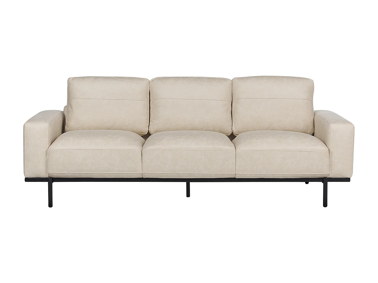 Canapé 3 places SOVIK Tissu Beige