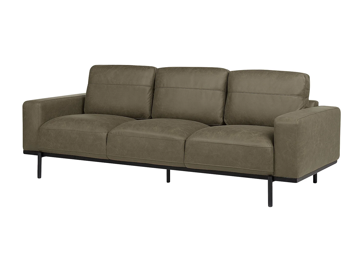 Canapé 3 places SOVIK Tissu Vert