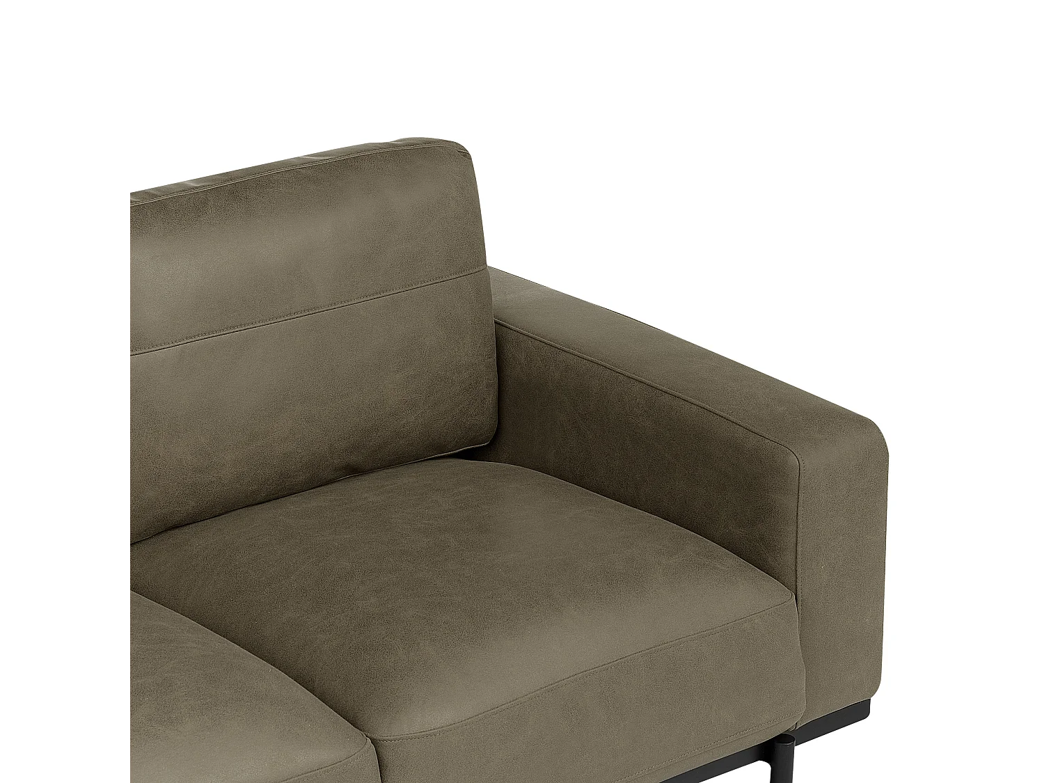 Canapé 3 places SOVIK Cuir PU Vert