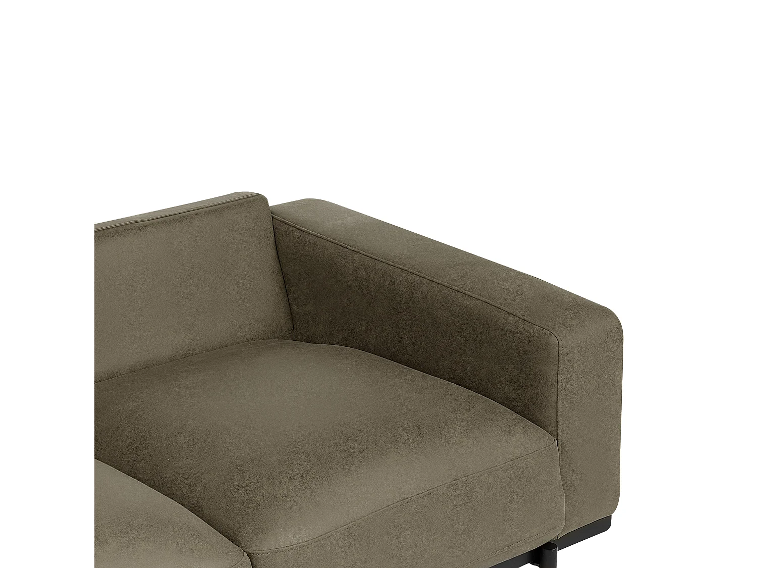 Canapé 3 places SOVIK Cuir PU Vert