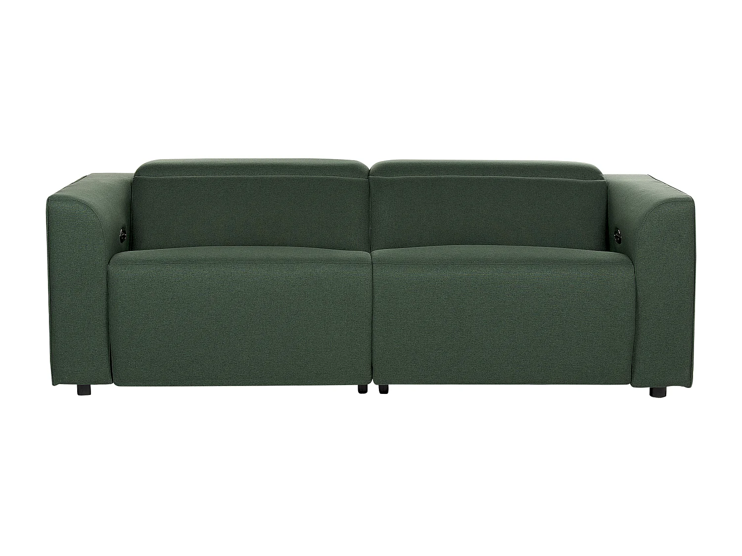 Stoffsofa 2-Sitzer elektrisch verstellbar mit USB-Anschluss Grün ULVEN