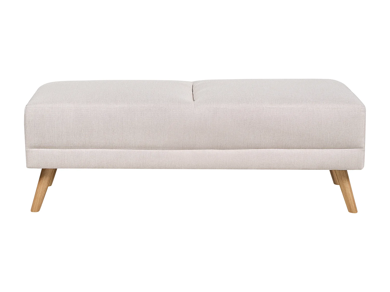 Ottoman FLORLI Tissu Beige clair