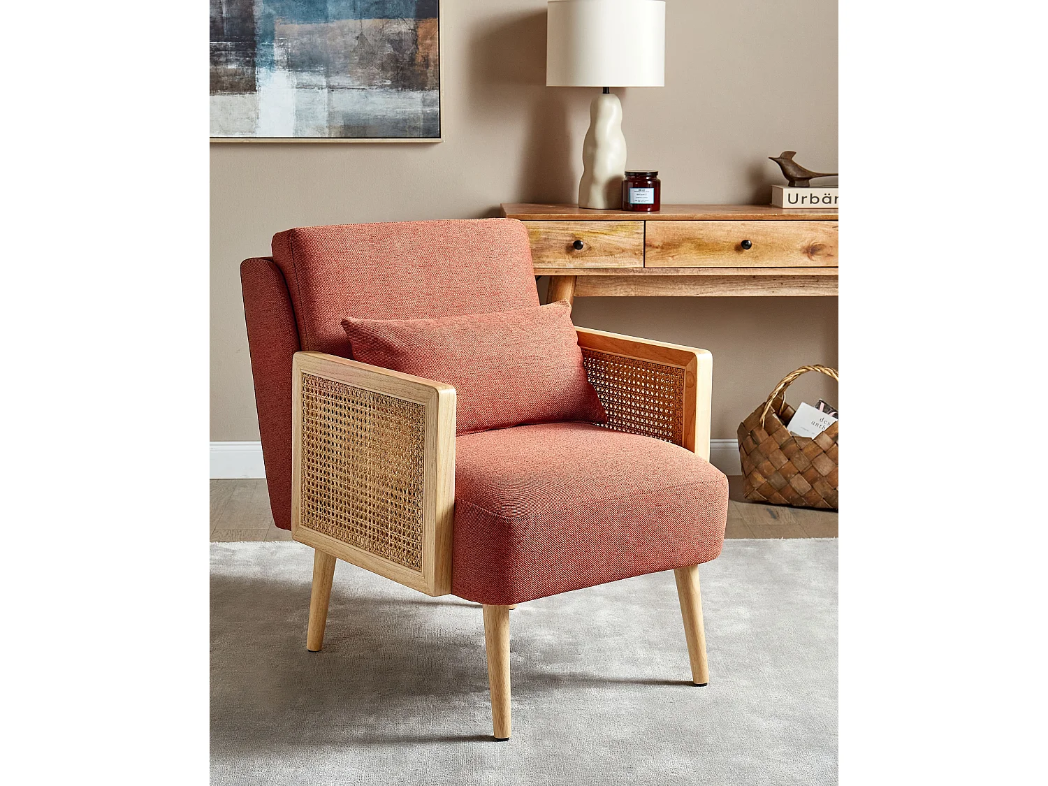 Fauteuil ORUM Tissu Orange