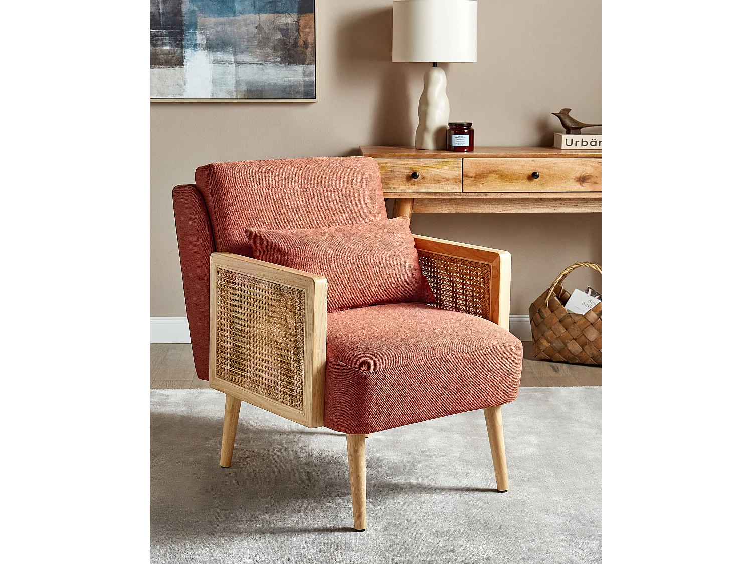 Fauteuil ORUM Tissu Orange