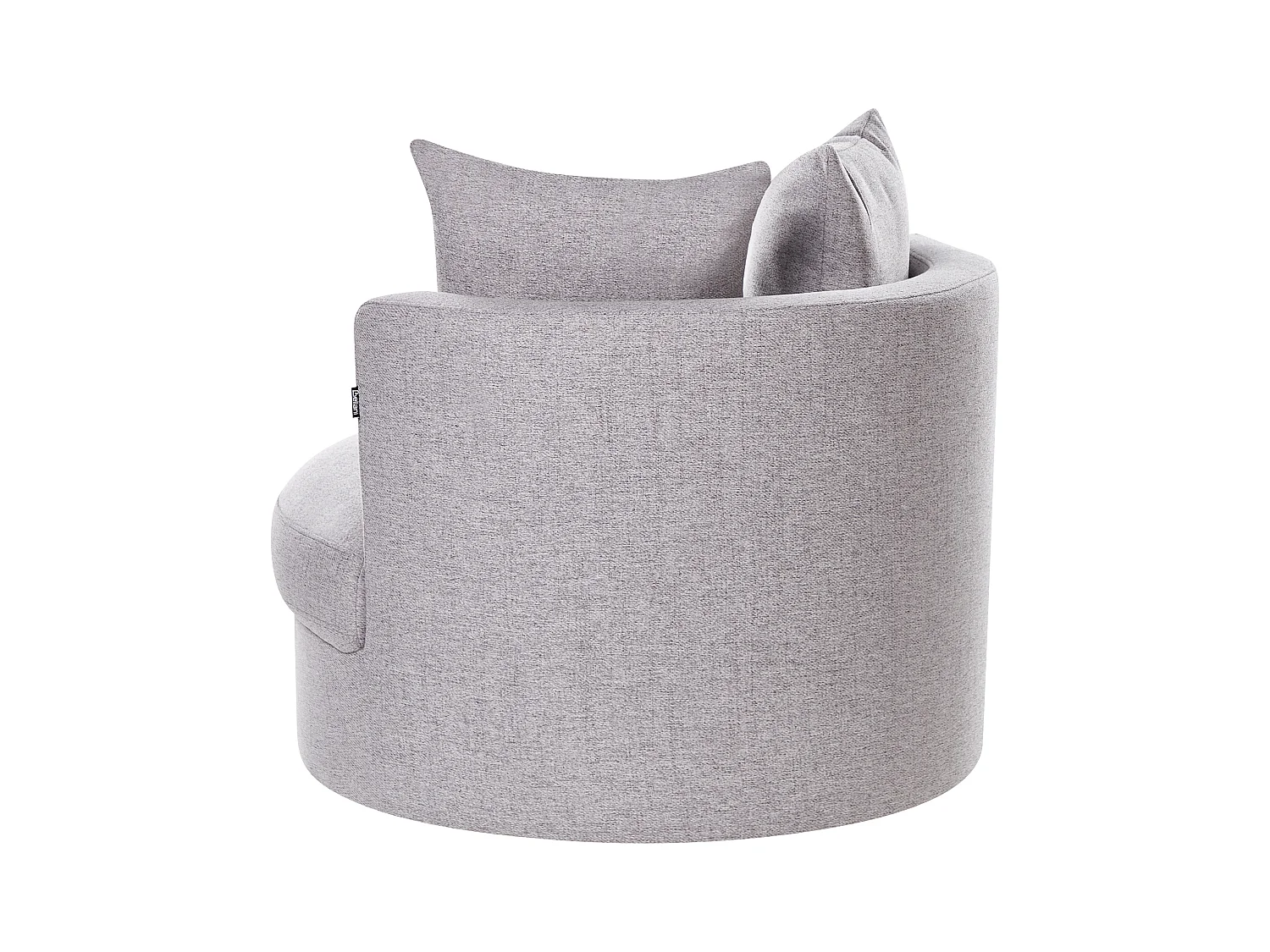 Poltrona girevole DALBY Tessuto Grigio chiaro