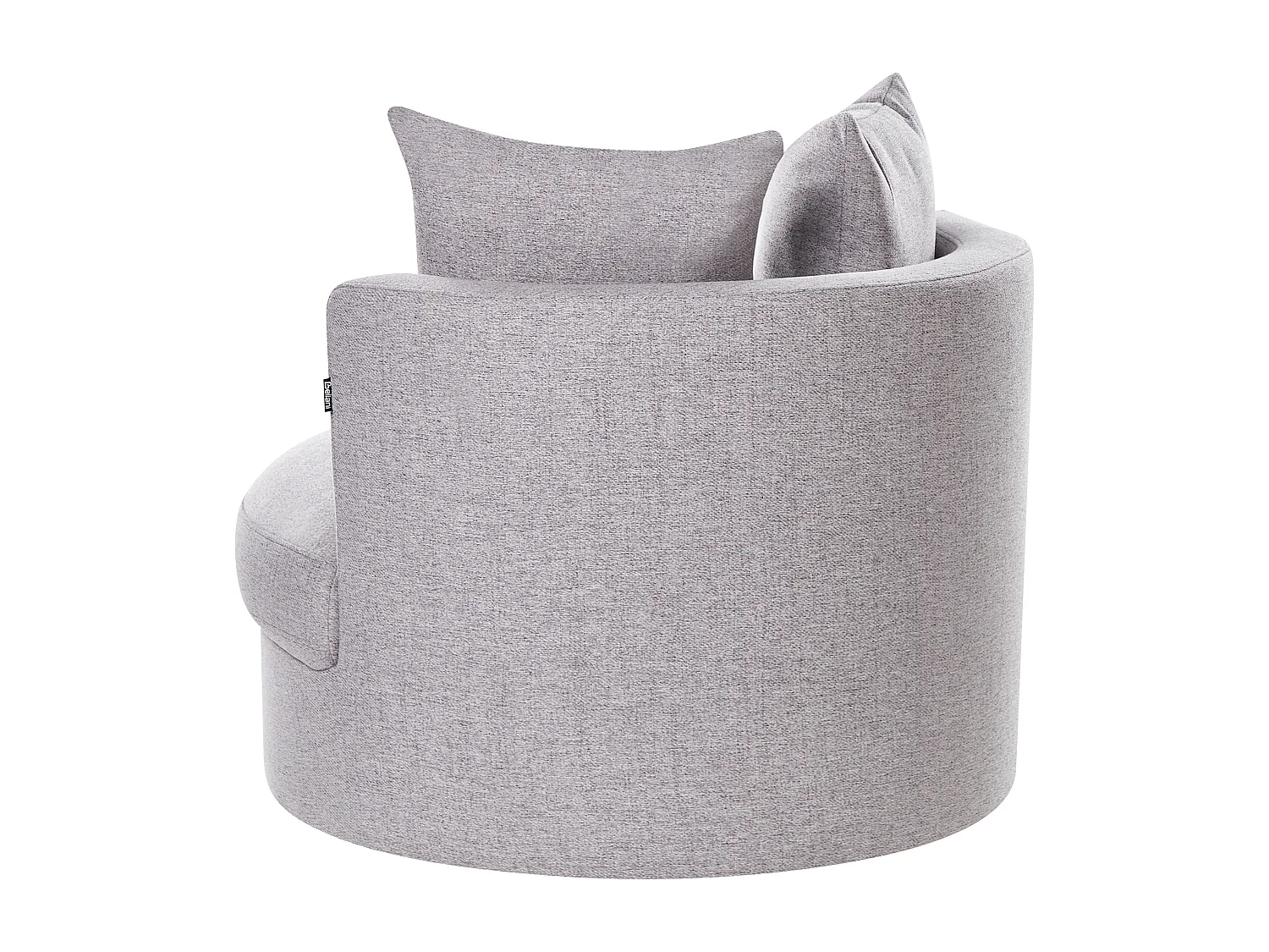 Fauteuil pivotant DALBY Tissu Gris clair