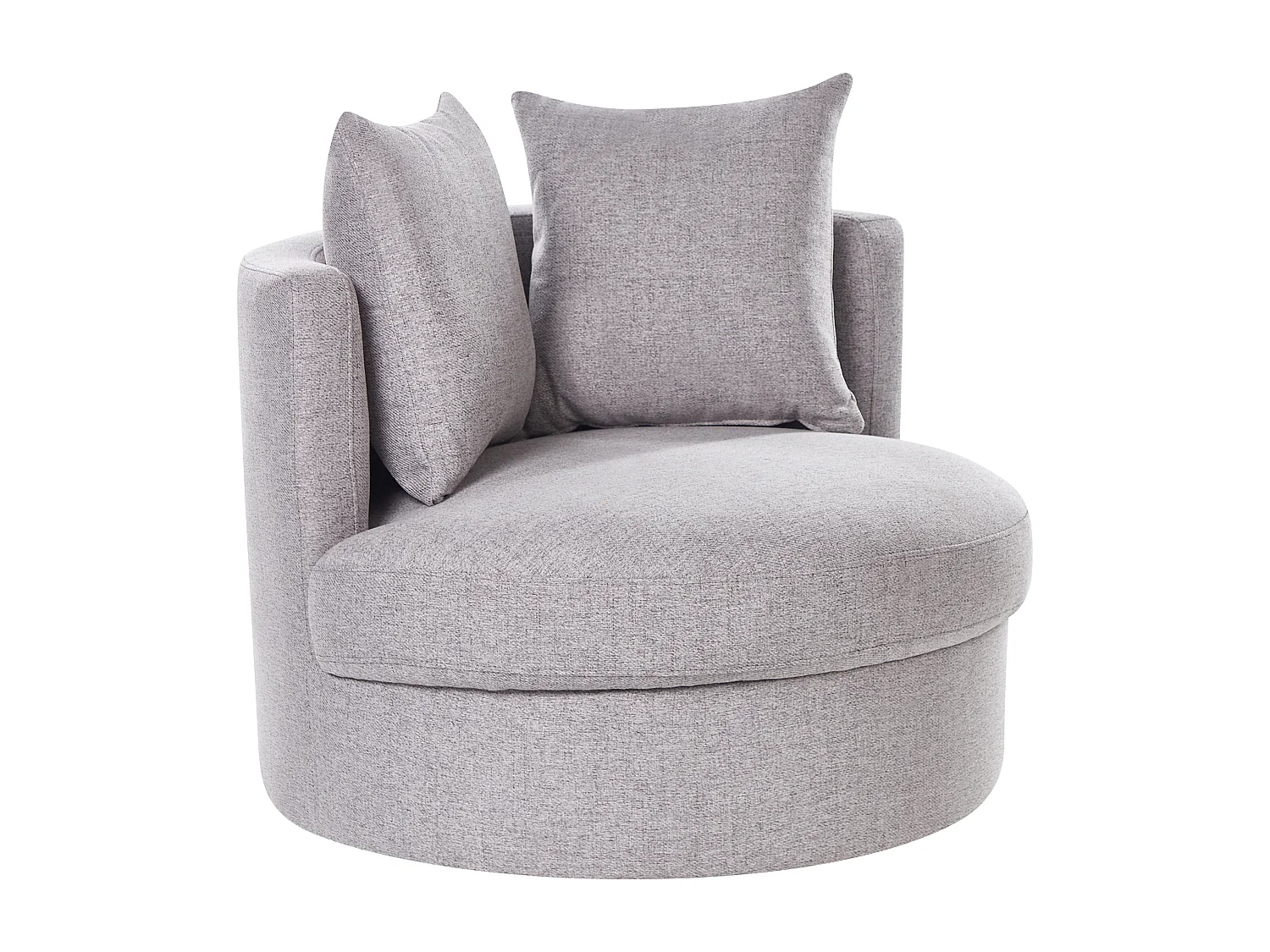 Draaifauteuil DALBY Stof Lichtgrijs