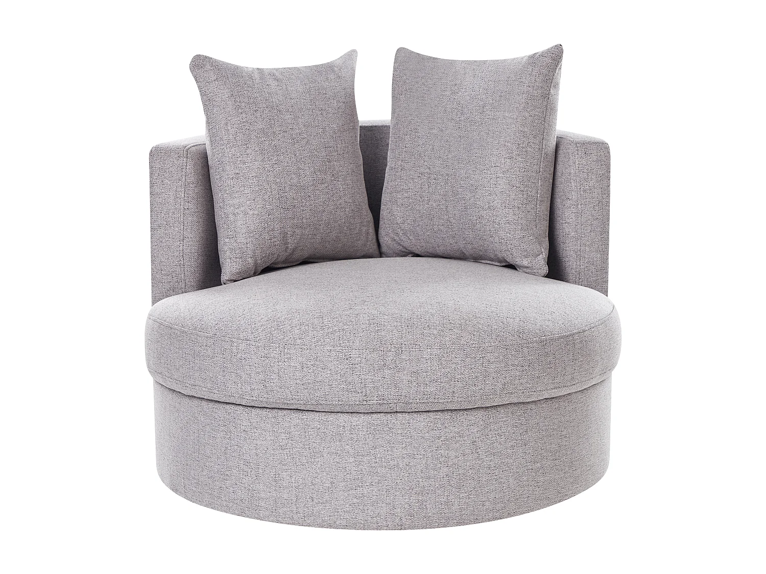 Draaifauteuil DALBY Stof Lichtgrijs