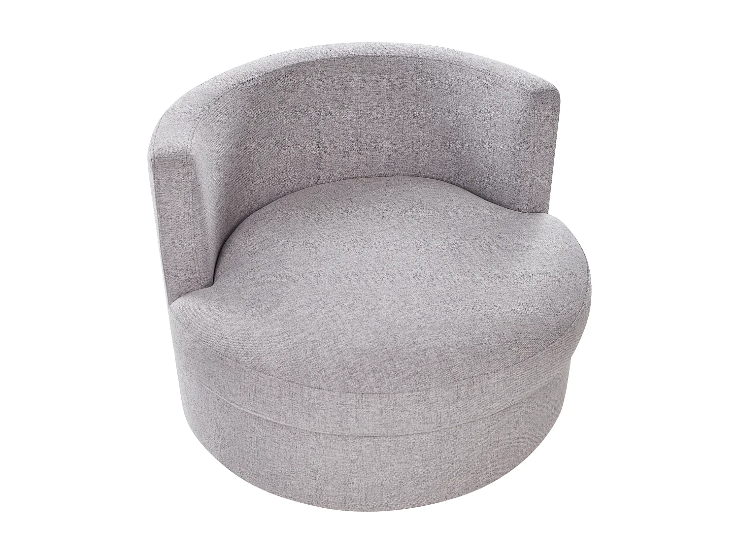 Draaifauteuil DALBY Stof Lichtgrijs