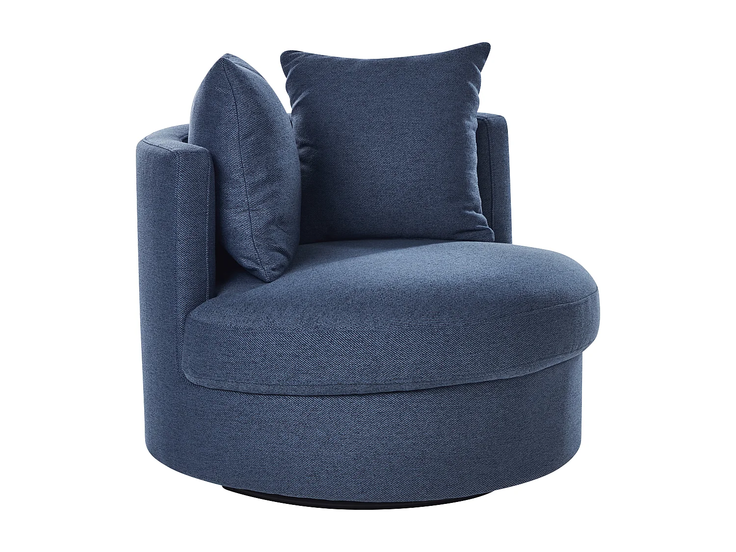Fauteuil pivotant bleu DALBY