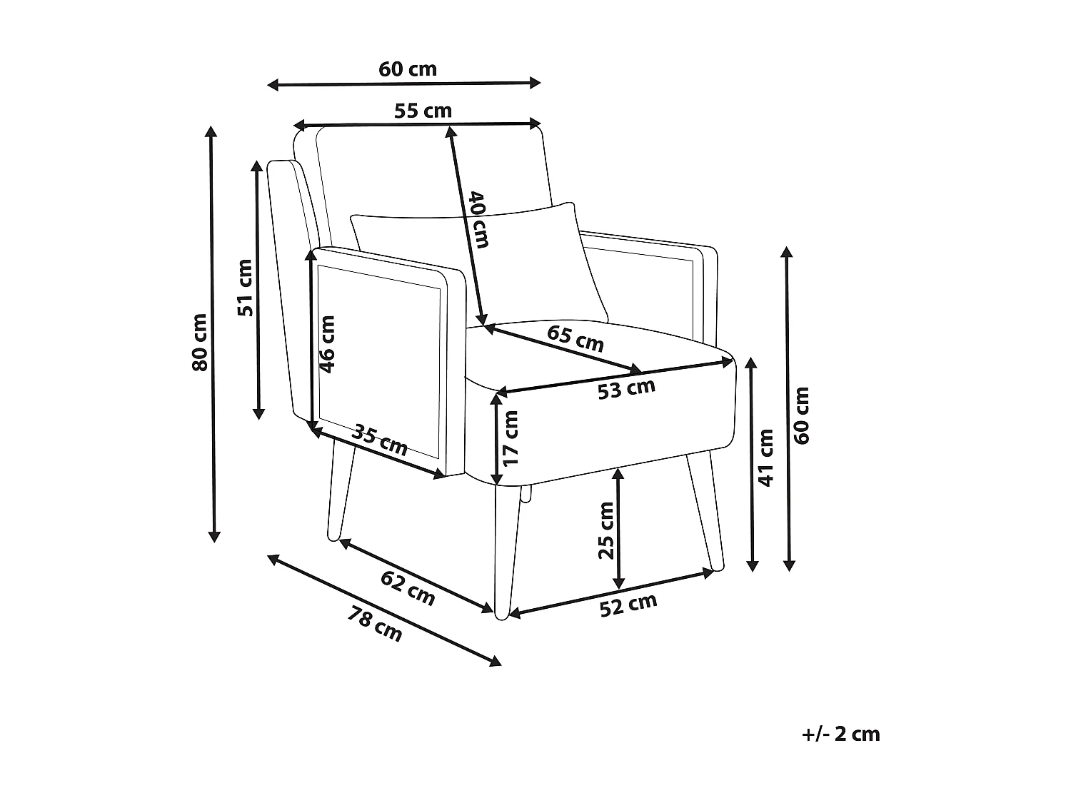 Fauteuil ORUM Stof Donkergroen