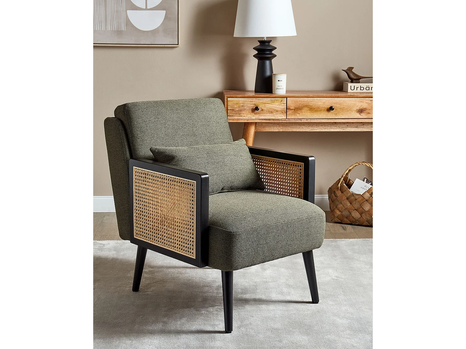 Fauteuil ORUM Tissu Vert foncé