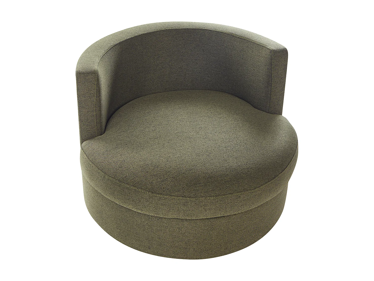 Poltrona girevole DALBY Tessuto Verde scuro