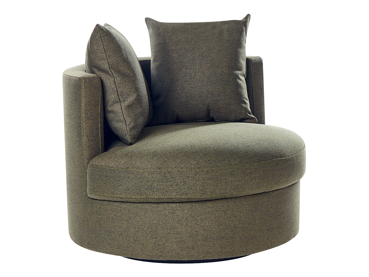 Draaifauteuil DALBY Stof Donkergroen