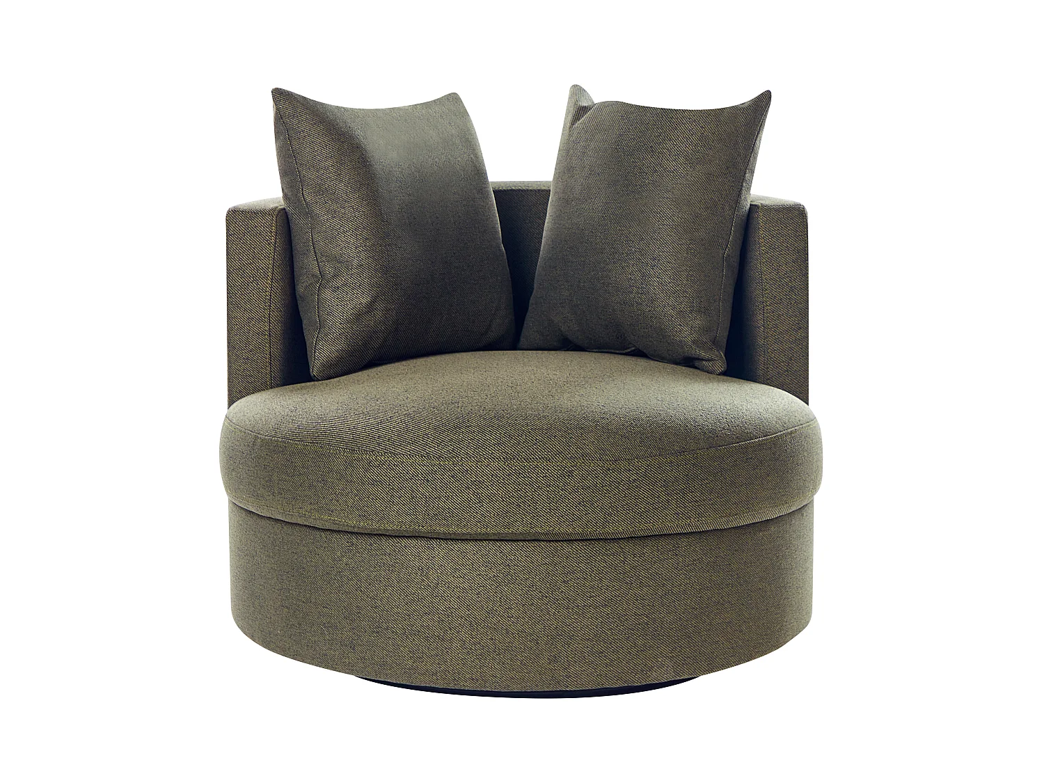 Draaifauteuil DALBY Stof Donkergroen