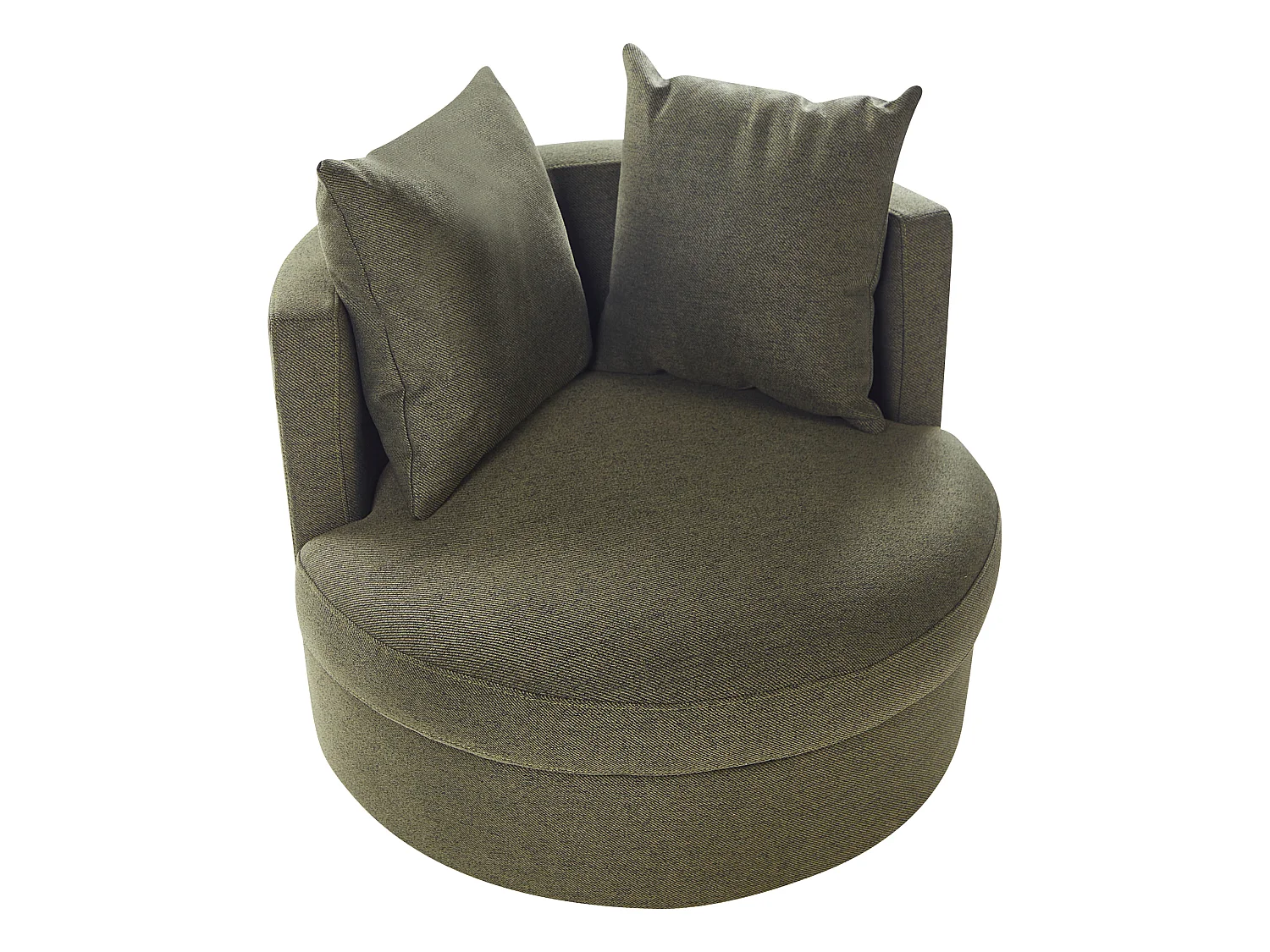 Draaifauteuil DALBY Stof Donkergroen