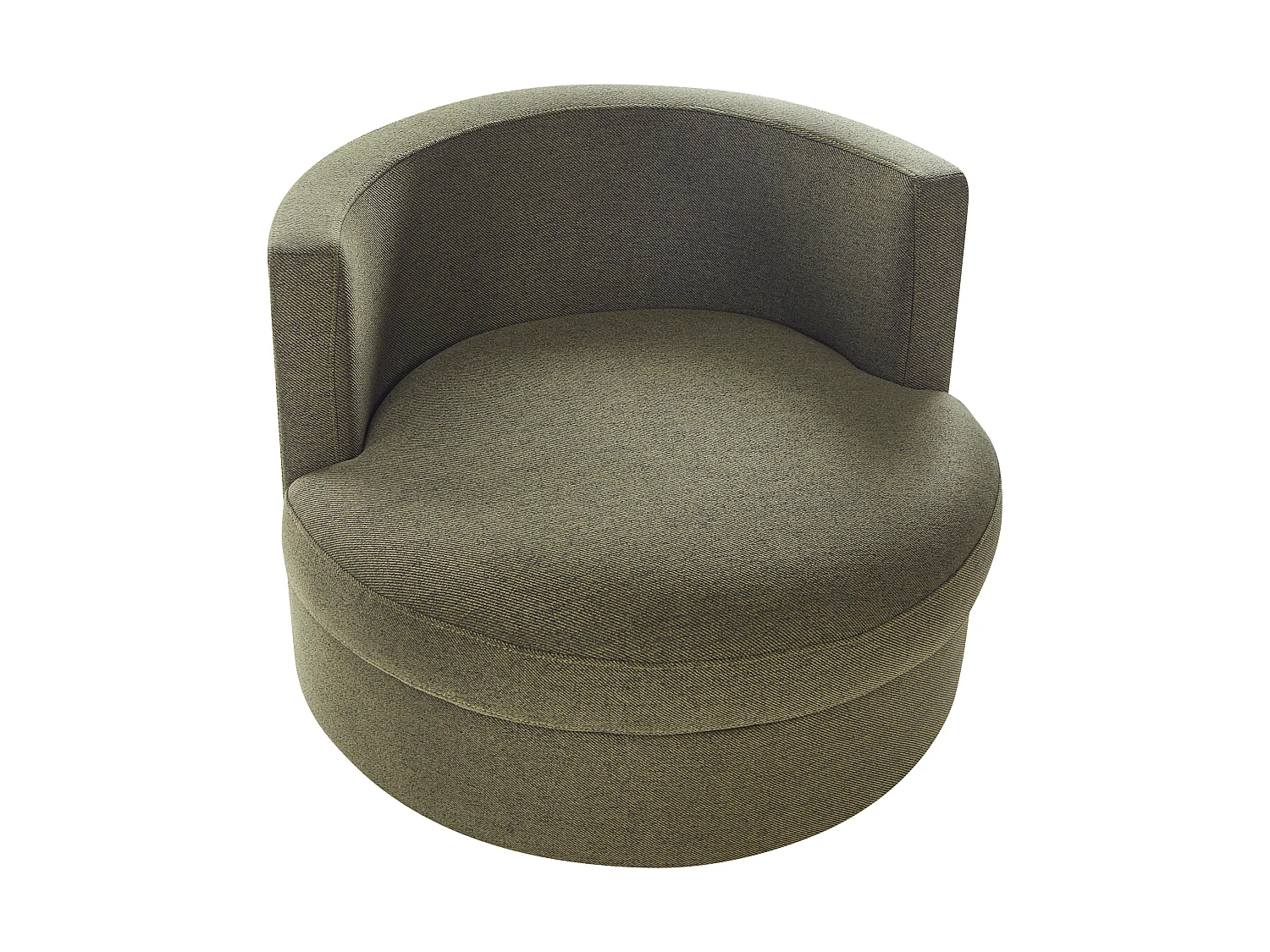 Draaifauteuil DALBY Stof Donkergroen