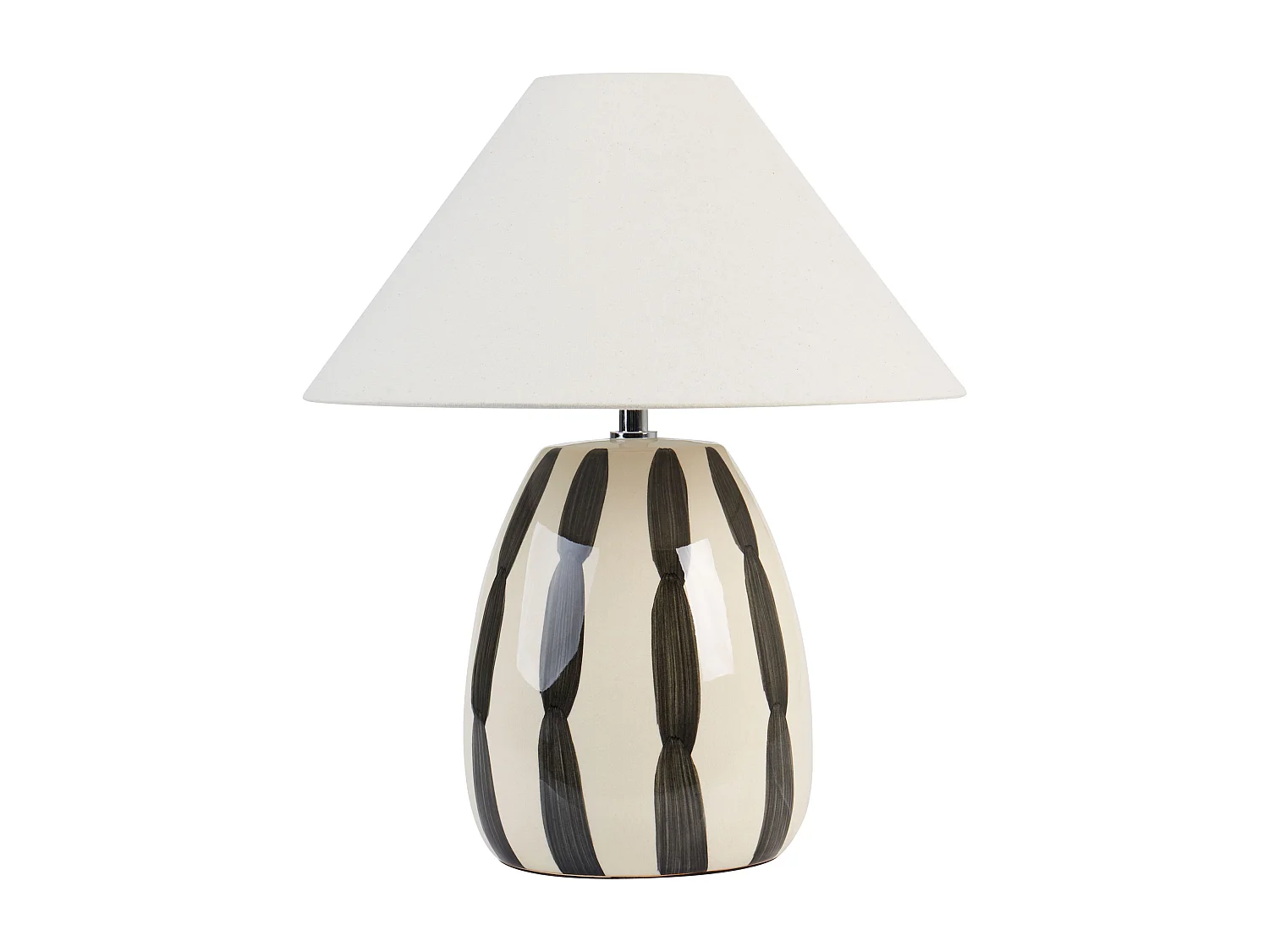 Lampe à poser LUCHETTI Céramique Noir/blanc