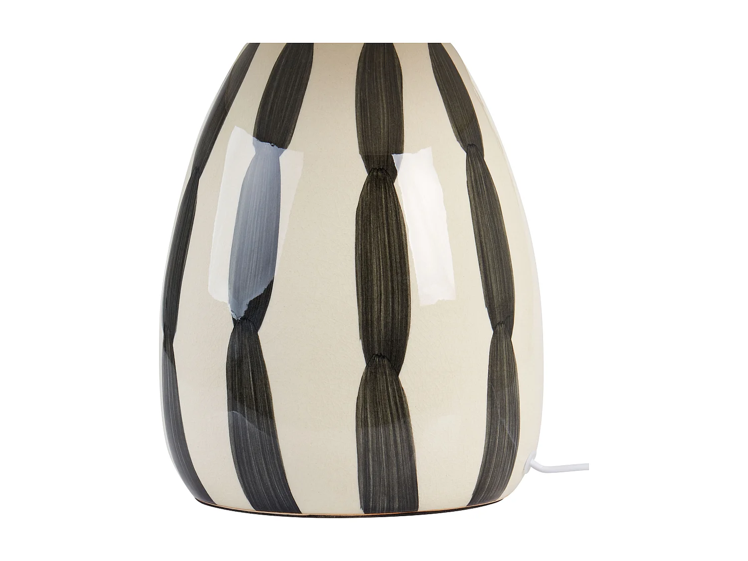 Lampe à poser LUCHETTI Céramique Noir/blanc