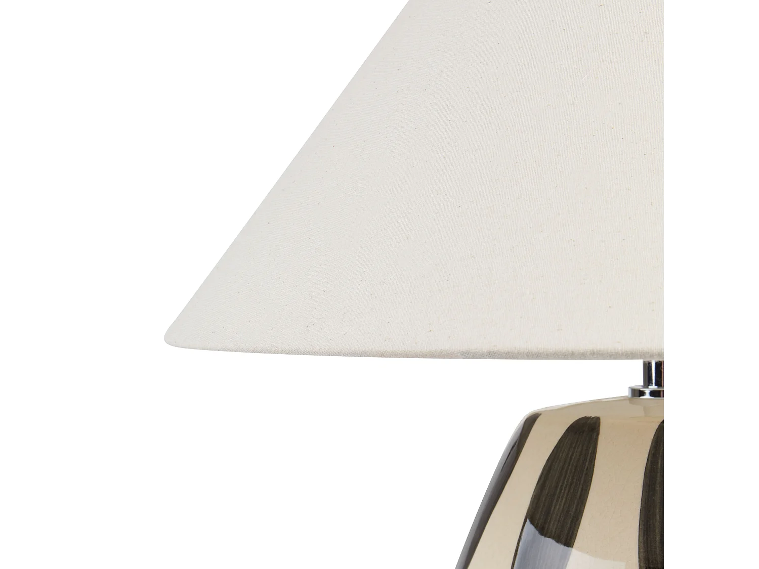 Lampa stołowa LUCHETTI Ceramika Czarny/ biały