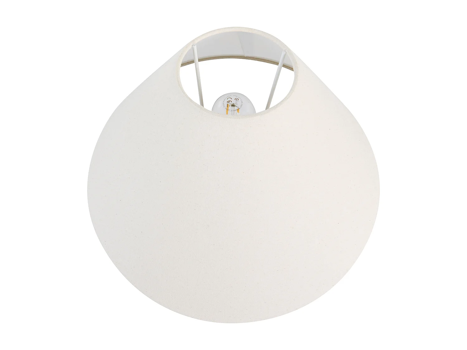 Lampa stołowa LUCHETTI Ceramika Czarny/ biały