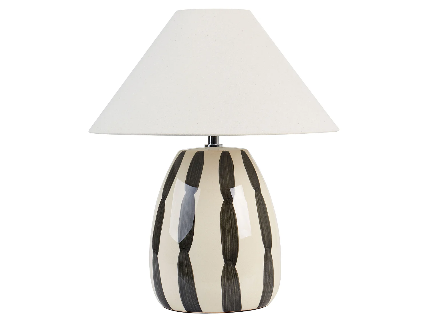 Lampada da tavolo LUCHETTI Ceramica Nero/ Bianco