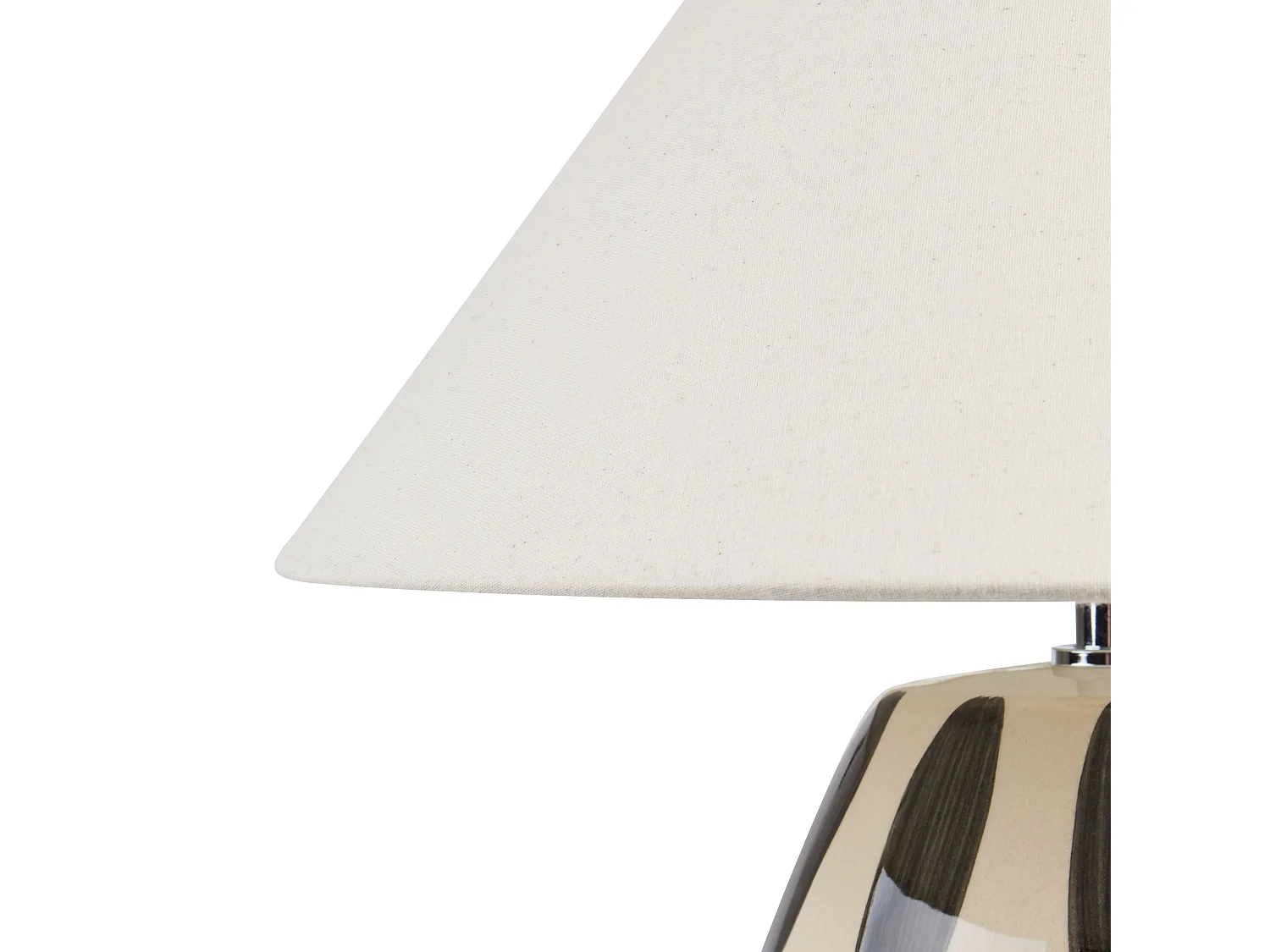 Lampada da tavolo LUCHETTI Ceramica Nero/ Bianco