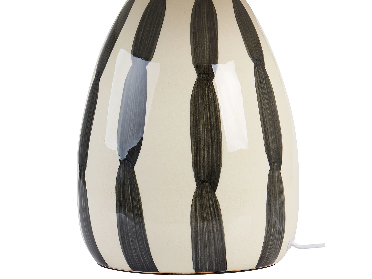 Lampada da tavolo LUCHETTI Ceramica Nero/ Bianco