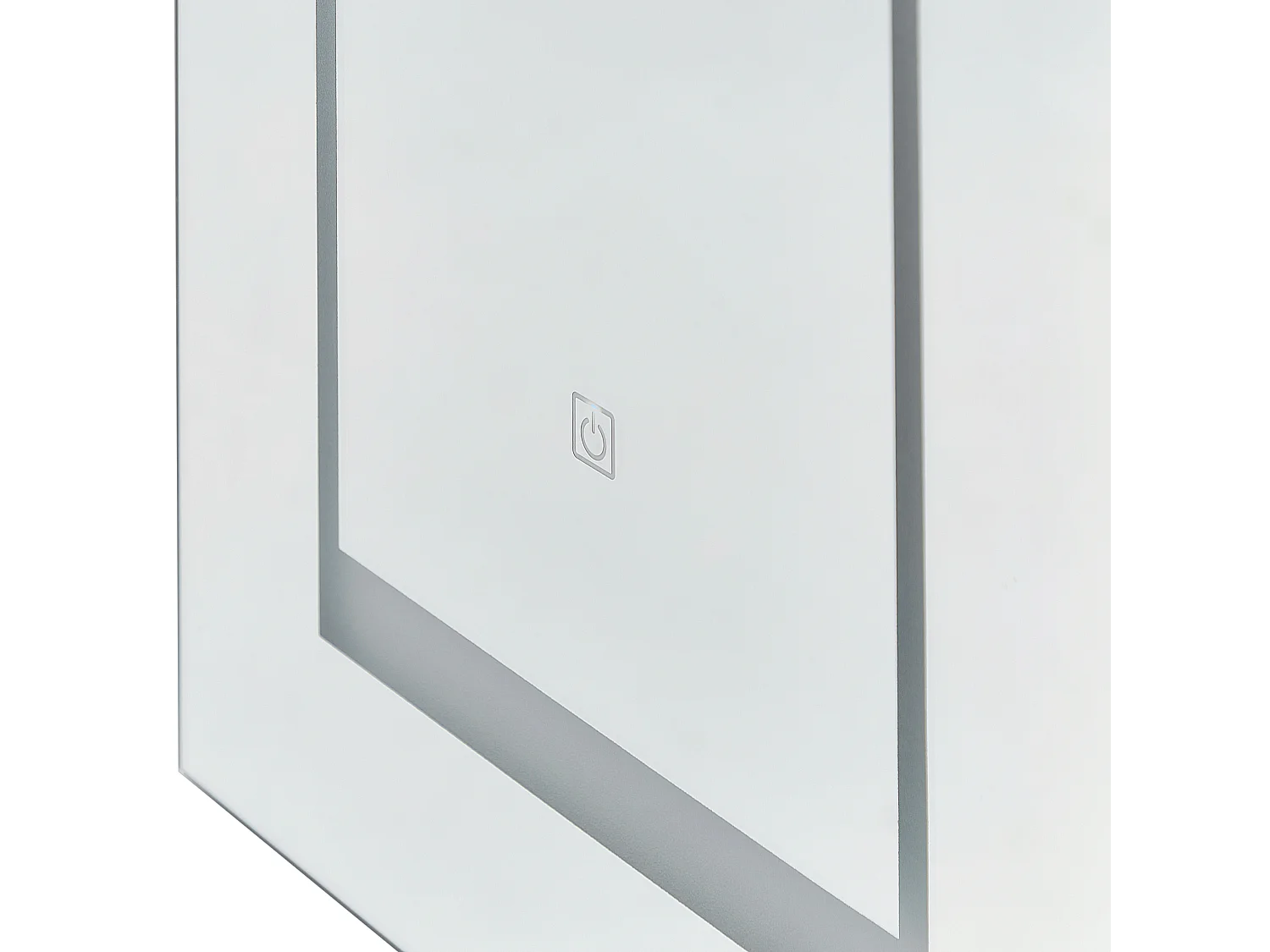 Szafka wisząca łazienkowa z lustrem LED MALASPINA 40 cm 60 cm Czarny