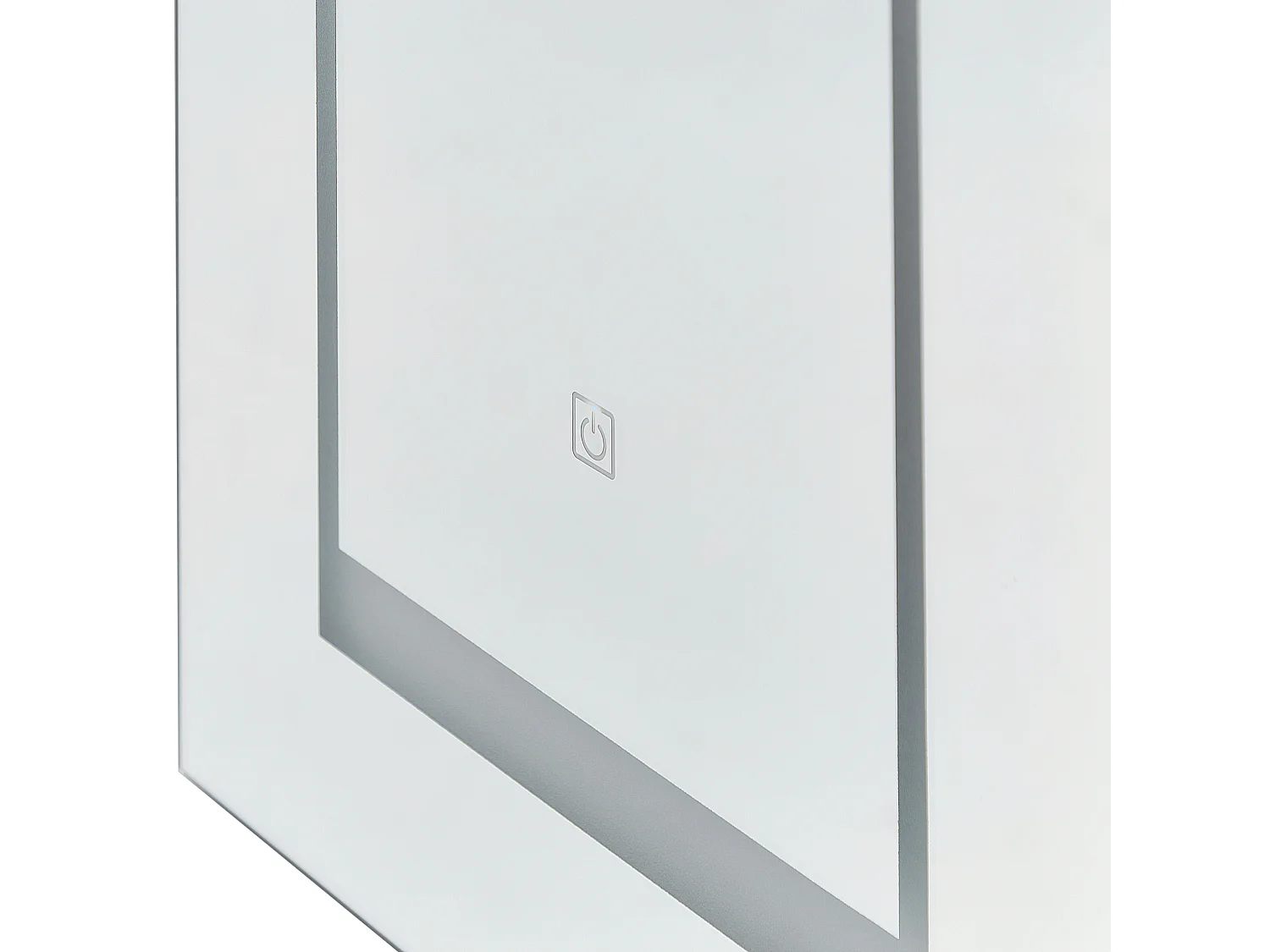 Badkamer wandkast met spiegel LED MALASPINA 40 cm 60 cm Zwart