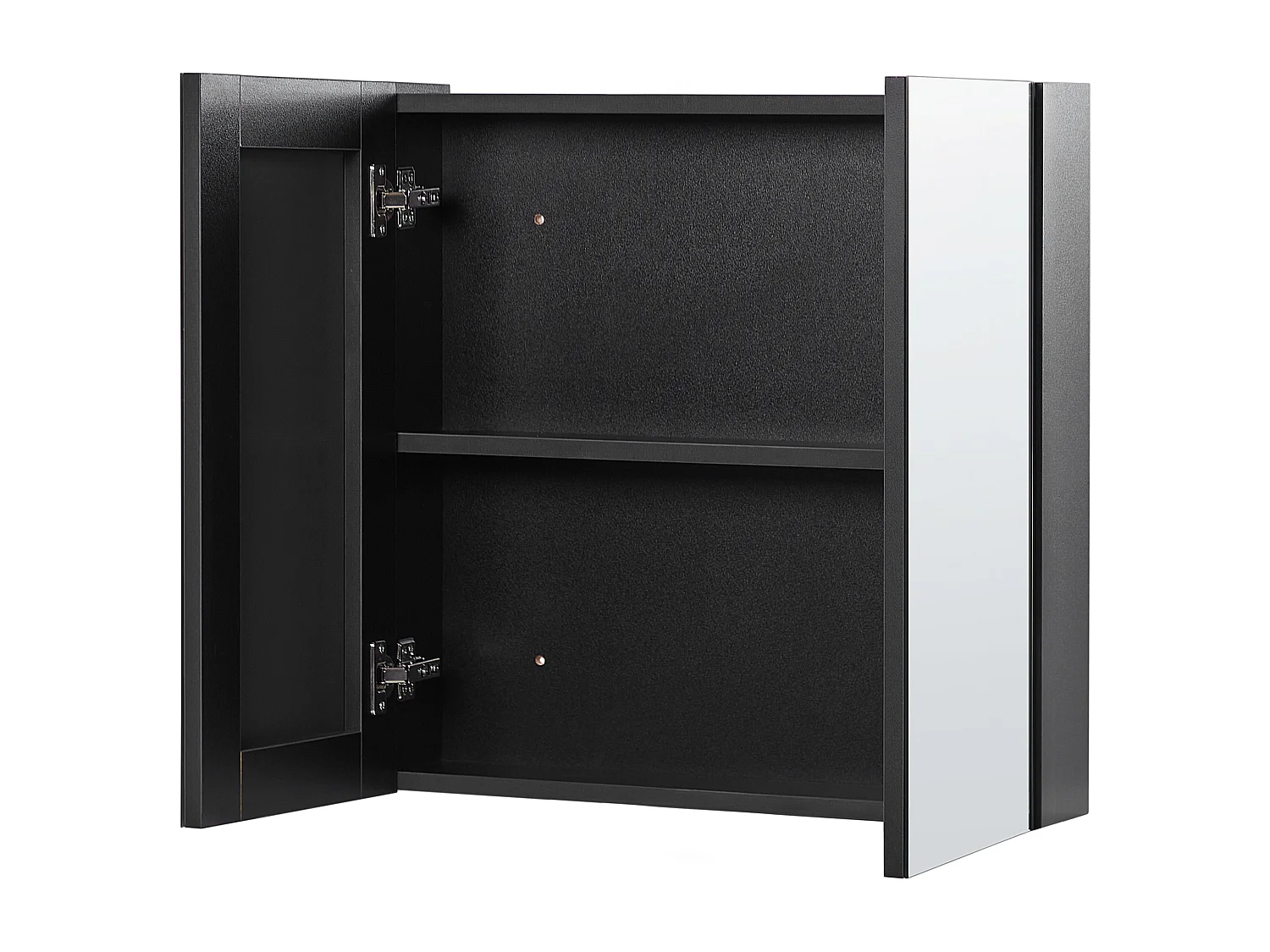 Armoire de toilette murale NAVARRA 60 cm 60 cm Noir