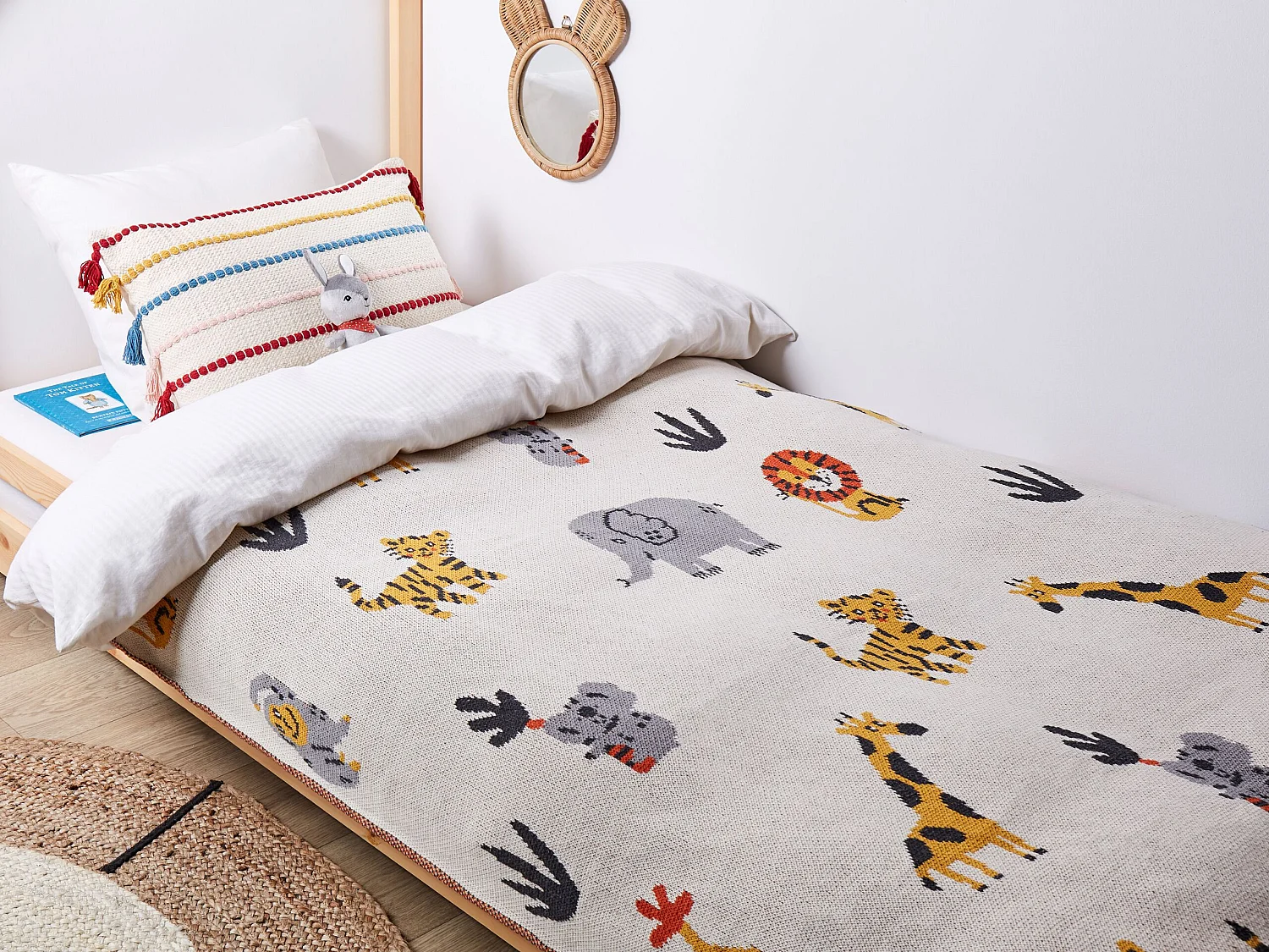 Couverture SAMEO Coton 130 x 170 cm Multicolore