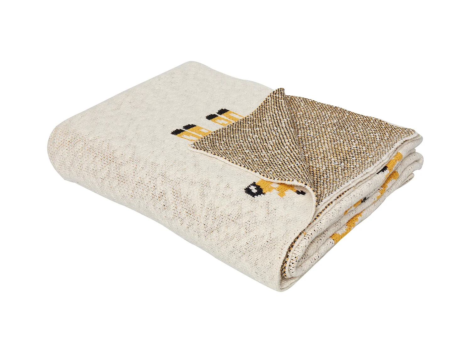 Couverture CHILARI Coton 130 x 170 cm Beige
