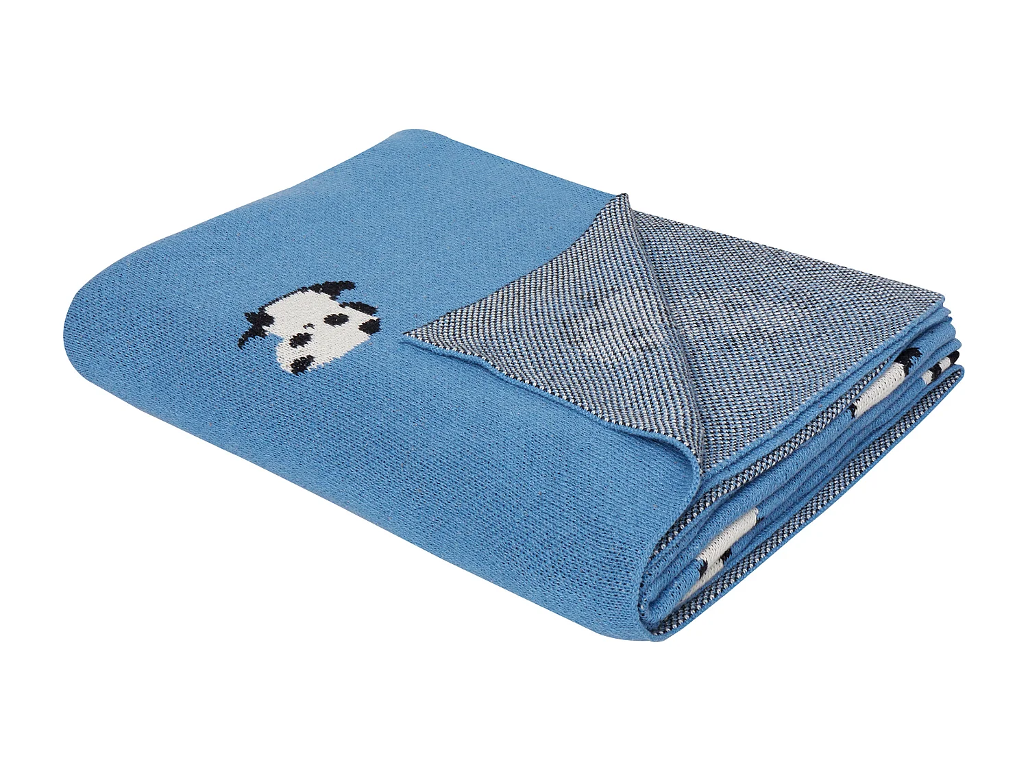 Plaid TALOKAN Katoen 130 x 170 cm Blauw