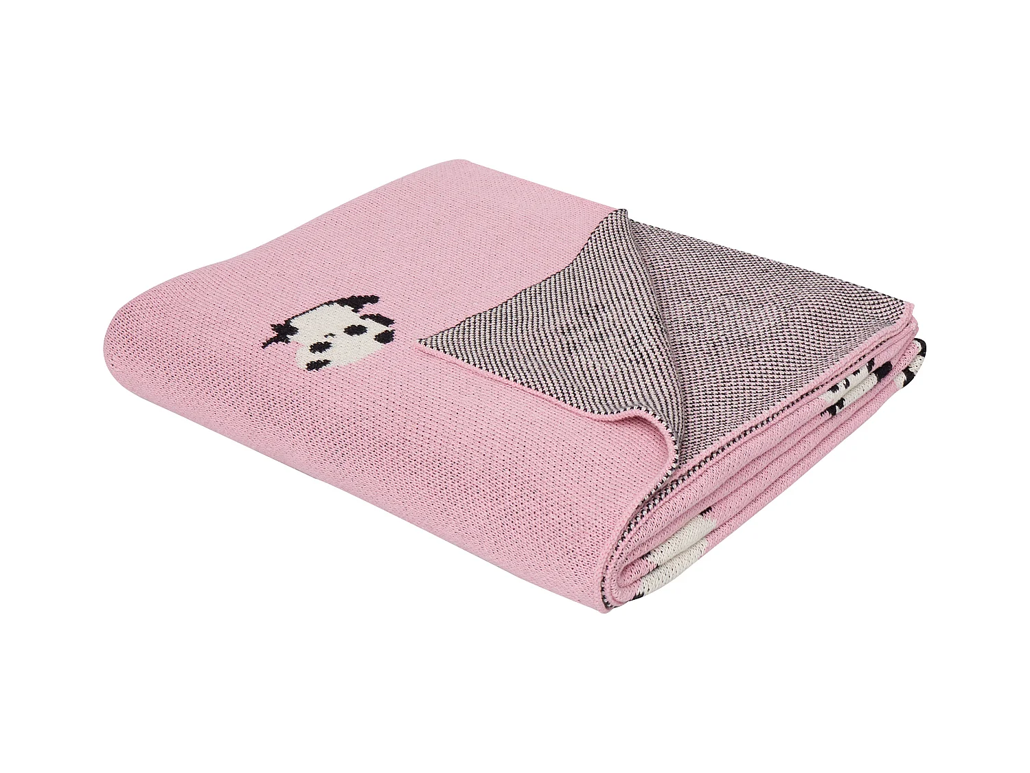 Couverture TALOKAN Coton 130 x 170 cm Rose