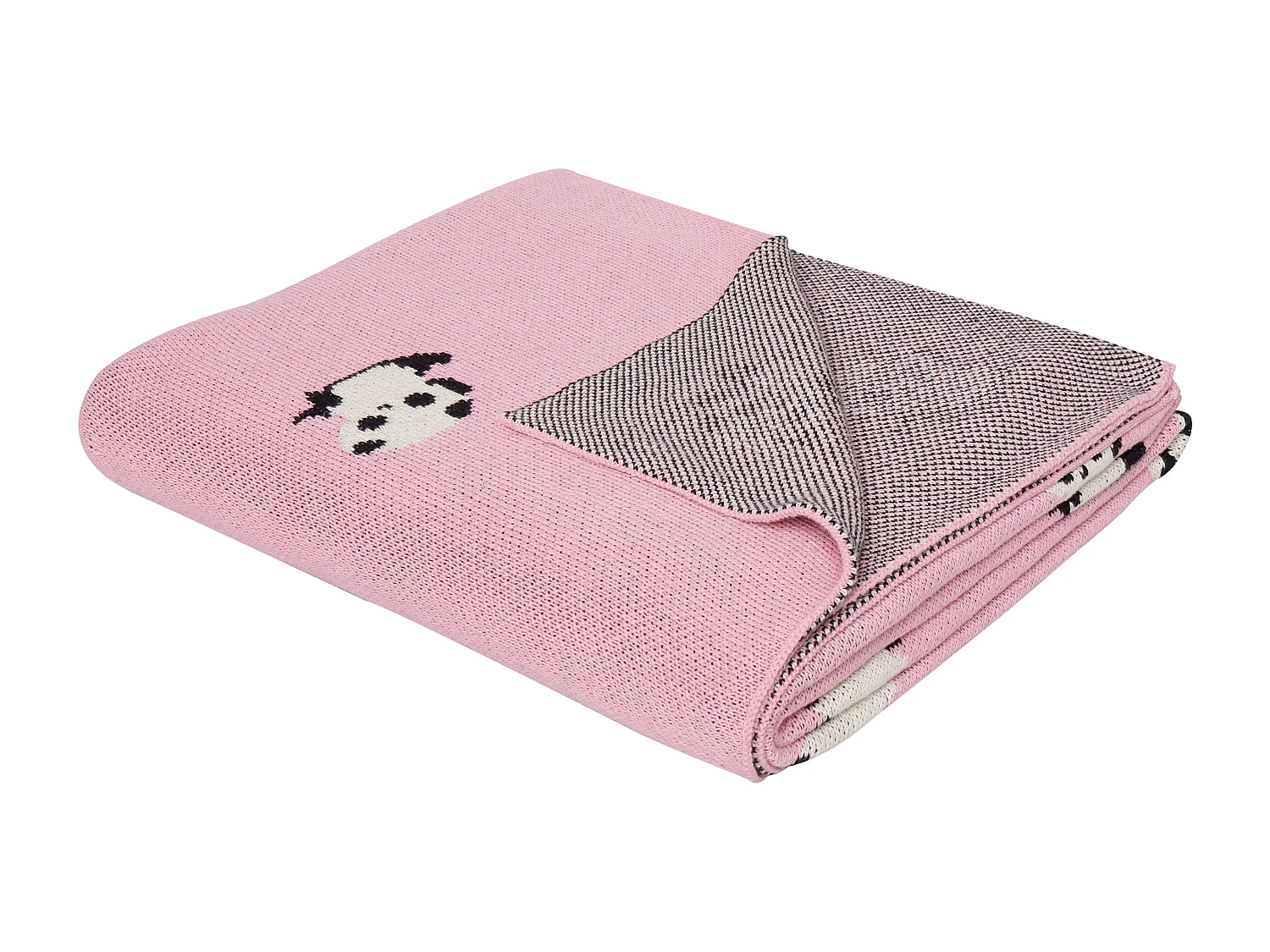 Kinderdecke Baumwolle Pandas Motiv Decke 130 x 170 cm Rosa Talokan