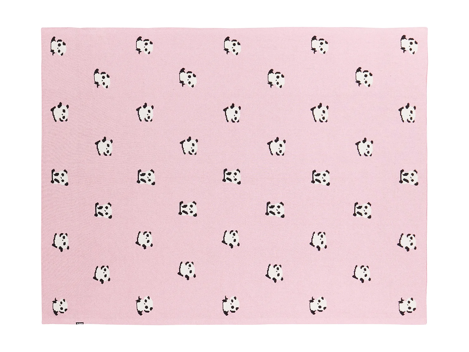 Kinderdecke Baumwolle Pandas Motiv Decke 130 x 170 cm Rosa Talokan
