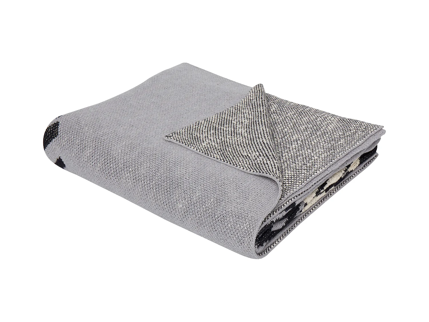 Couverture MATTA Coton 130 x 170 cm Gris