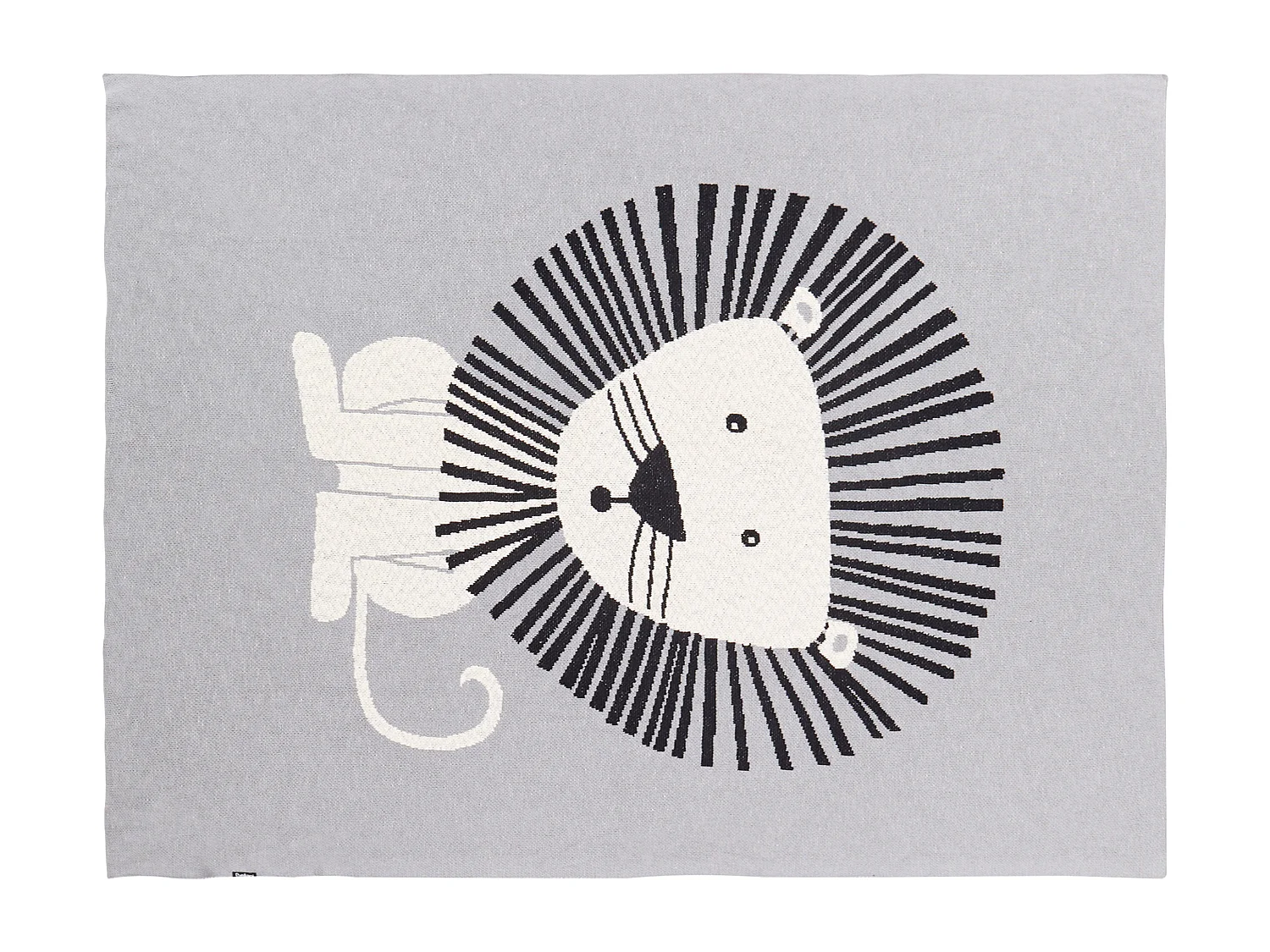 Couverture MATTA Coton 130 x 170 cm Gris