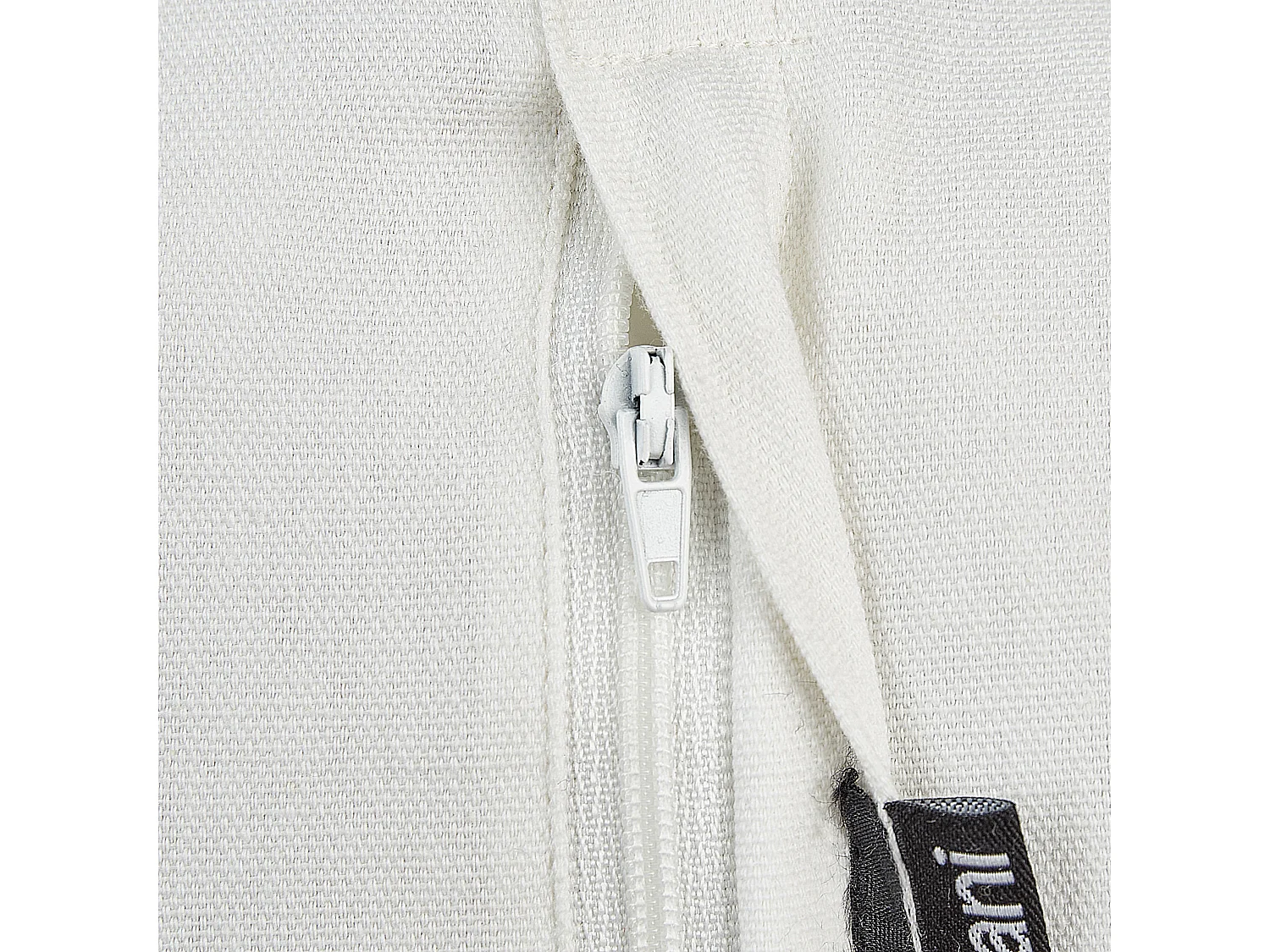 Conjunto de 2 almofadas decorativas com forma de croissant em algodão branco 40 x 25 cm SNOWDROP