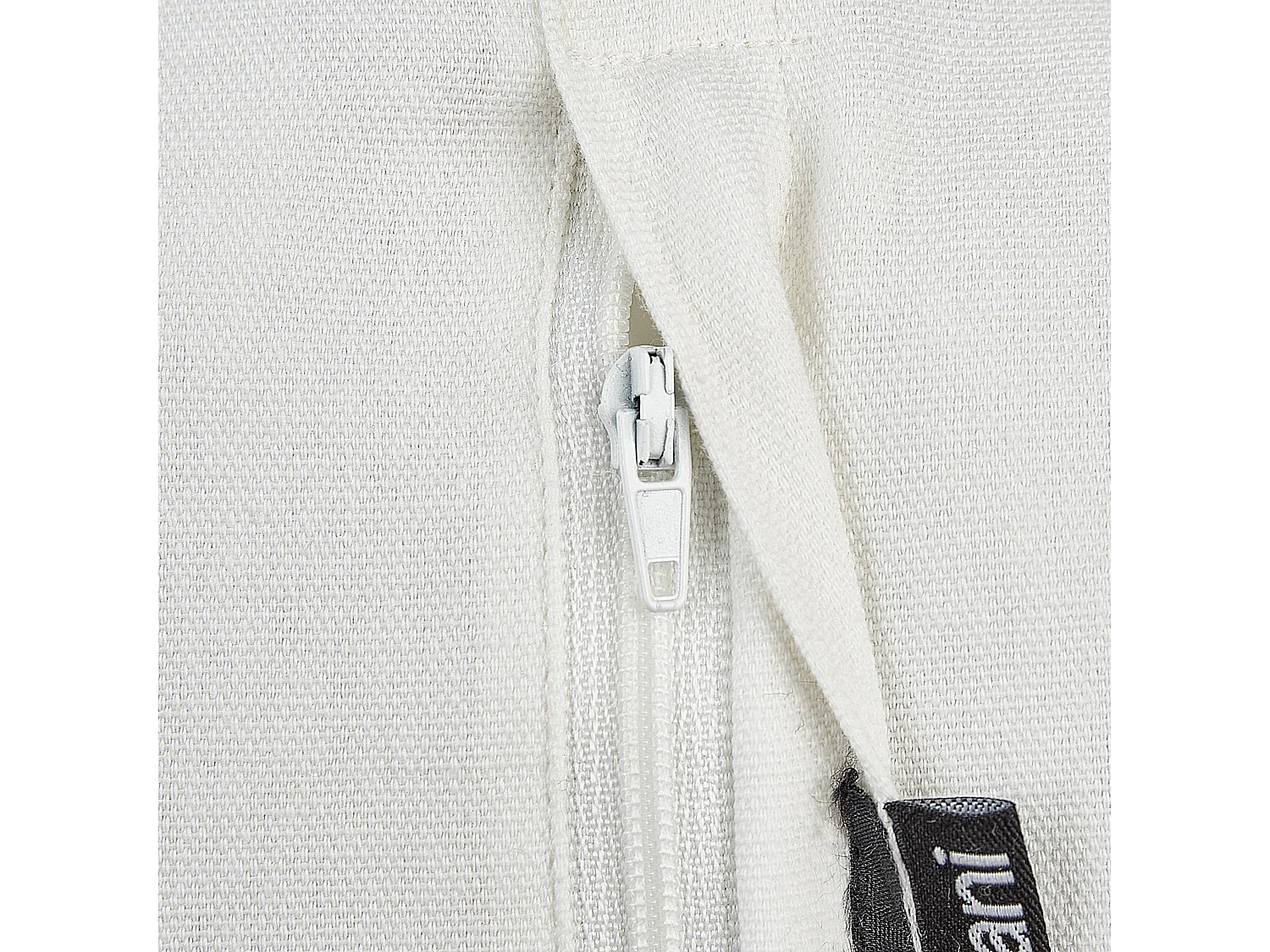 Conjunto de 2 almofadas decorativas com forma de croissant em algodão branco 40 x 25 cm SNOWDROP