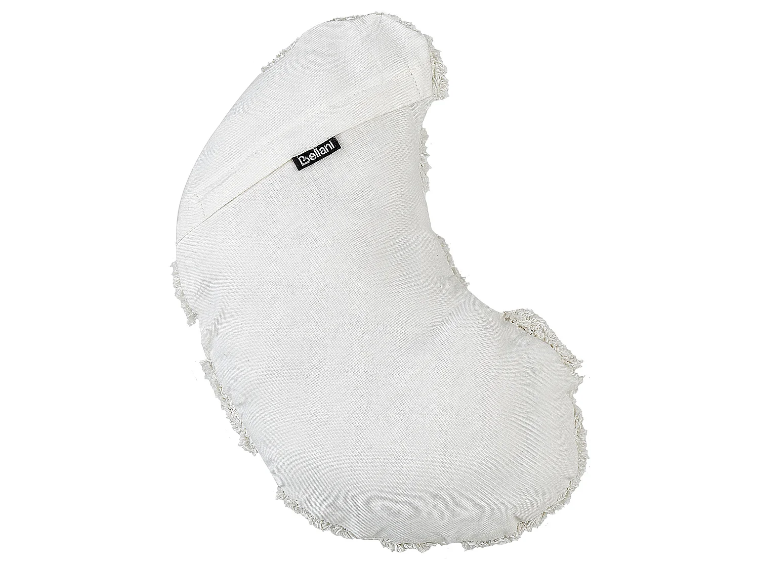 Set of 2 Decorative Cushions SNOWDROP Cotton 40 x 25 cm White
