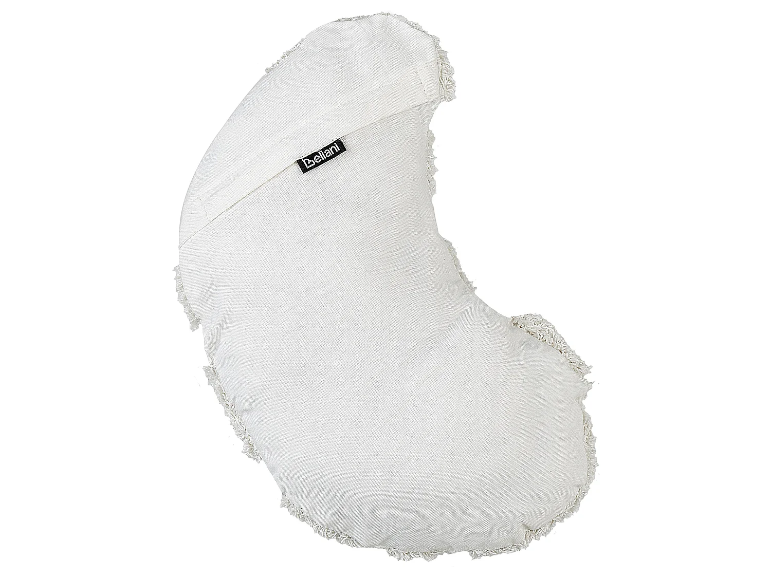 Set med 2 prydnadskuddar SNOWDROP 40 x 25 cm Bomull Vit