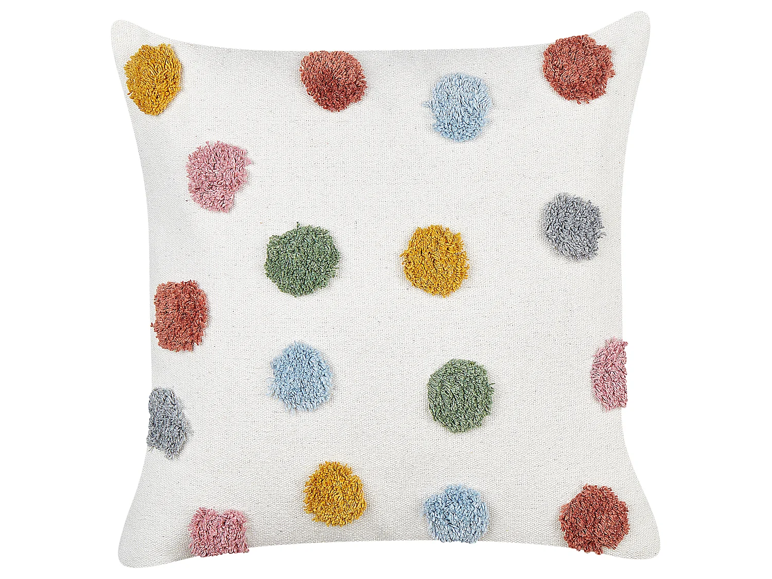 Set of 2 Decorative Cushions WALLFLOWER Cotton 45 x 45 cm White
