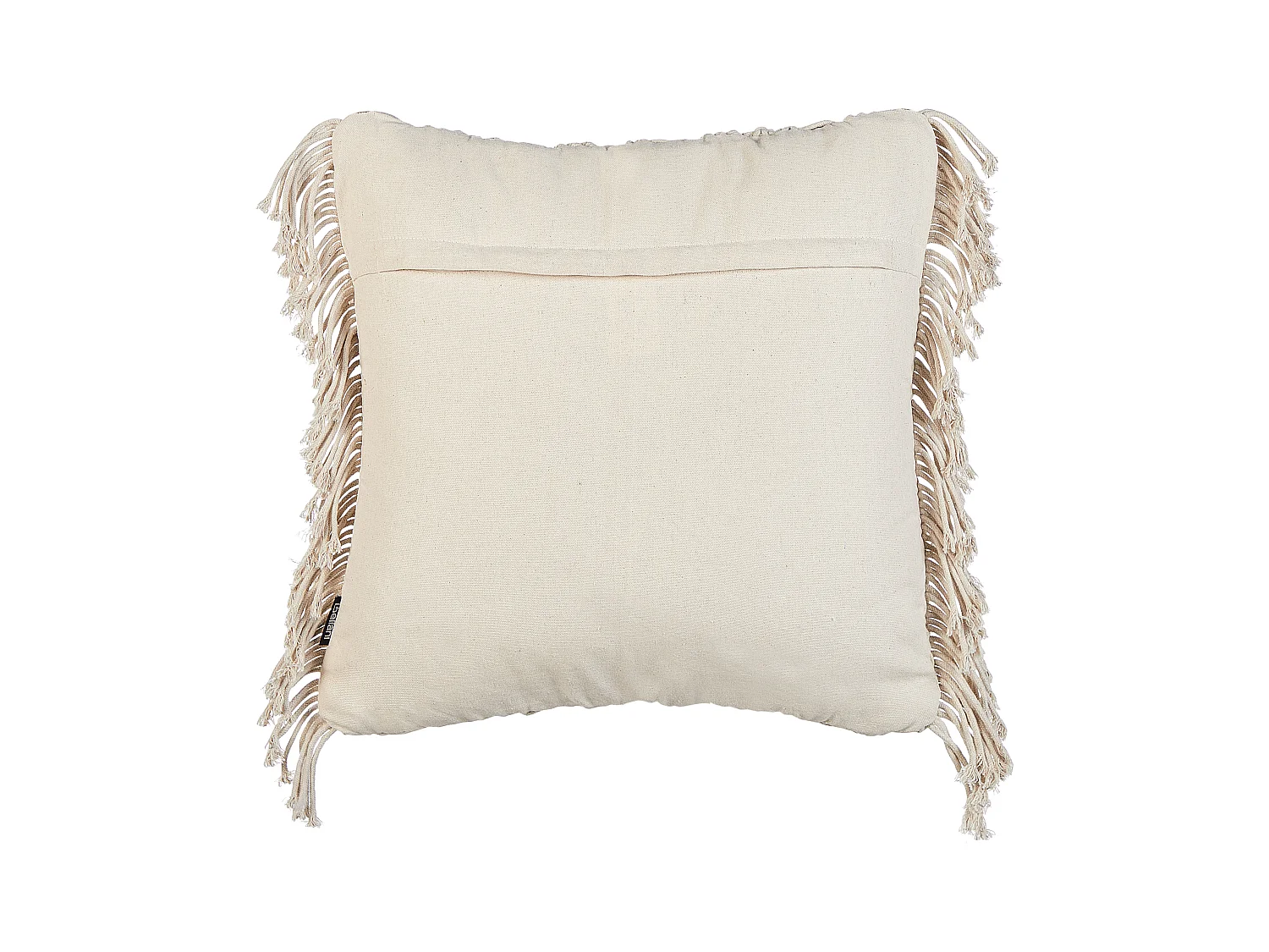 Set van 2 decoratieve kussens KIRIKKALE Katoen 45 x 45 cm Lichtbeige Geometrisch patroon