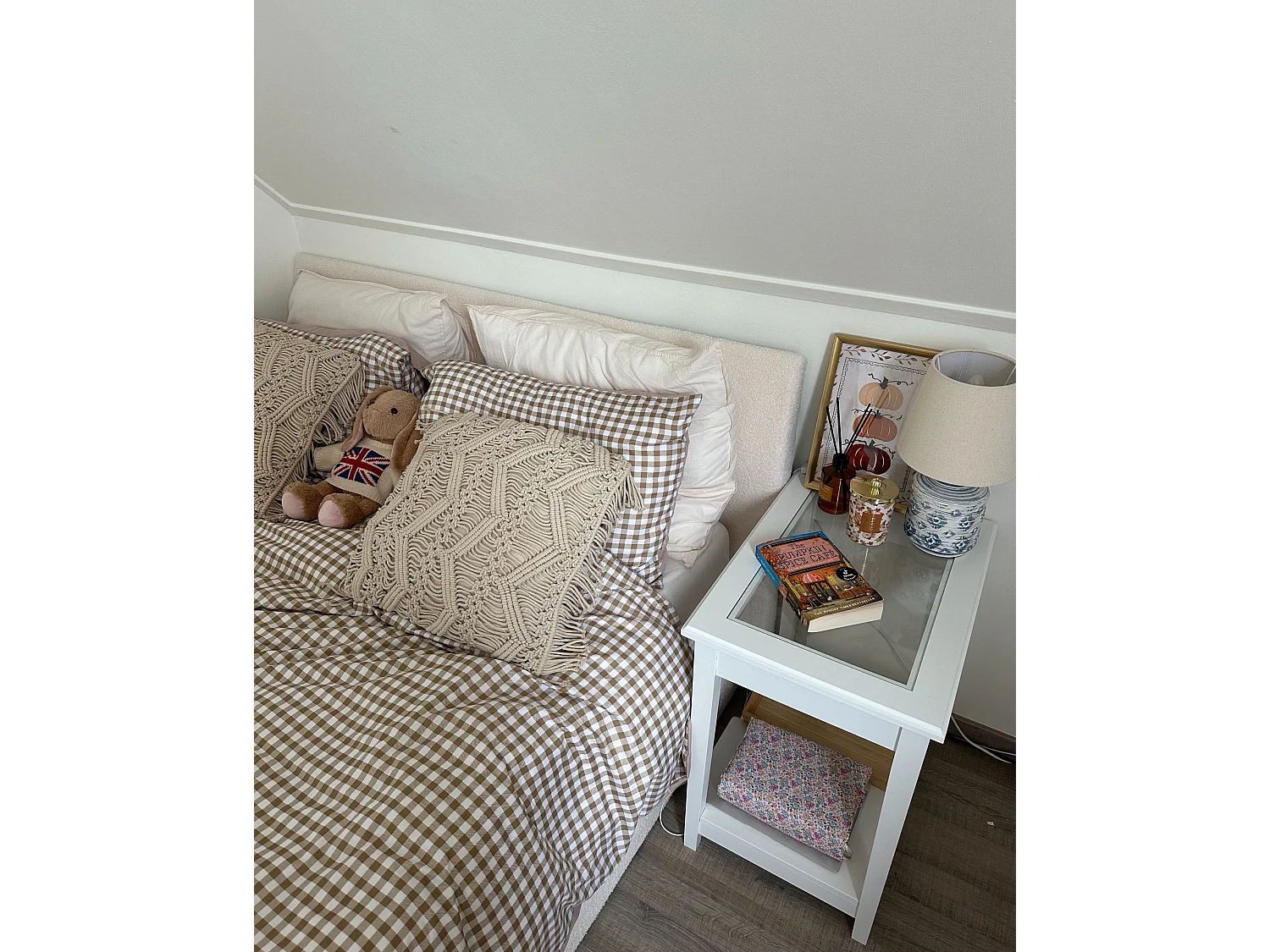 Lot de 2 coussins décoratifs KIRIKKALE Coton 45 x 45 cm Beige clair Motif géométrique