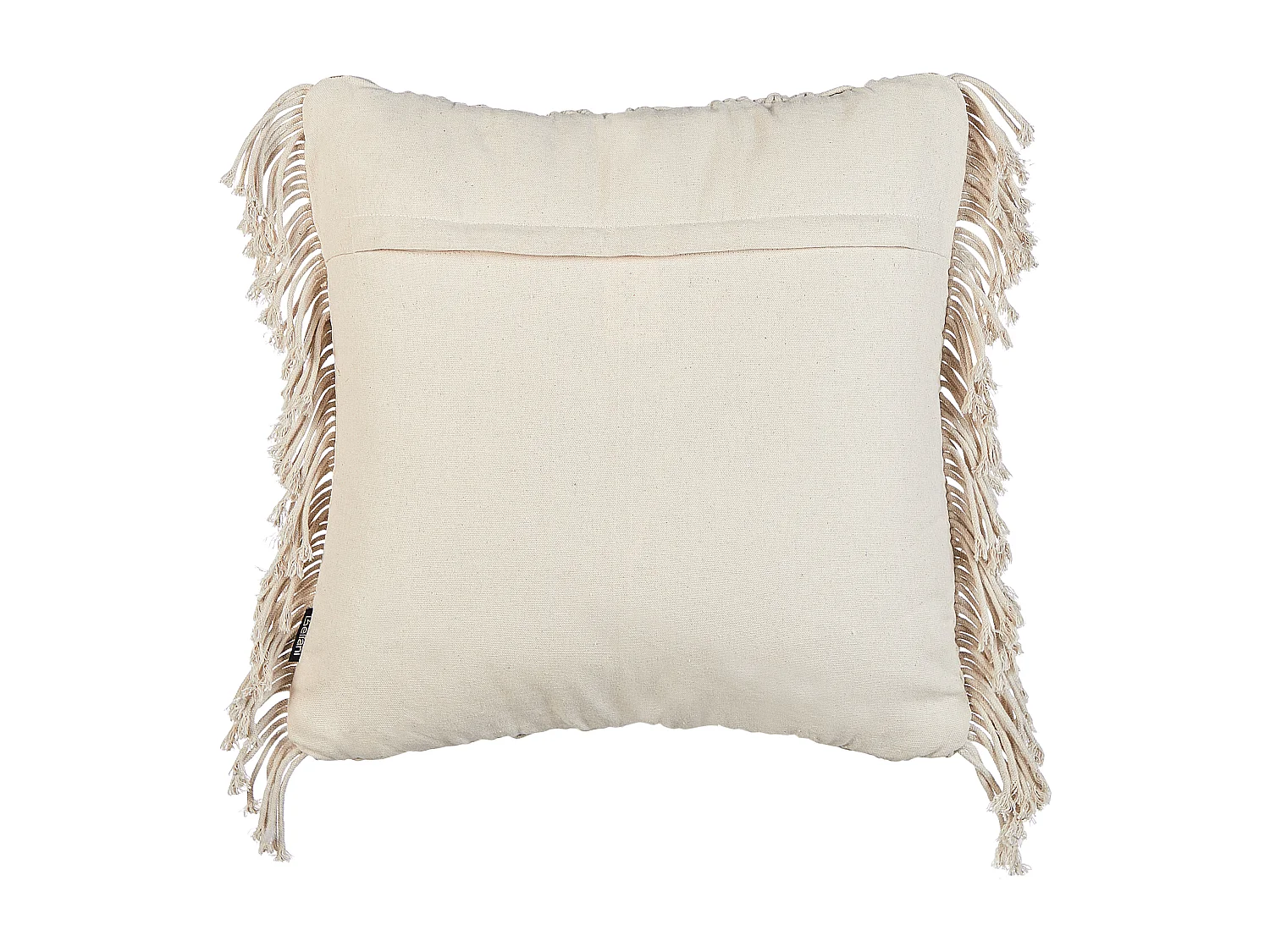 Set van 2 decoratieve kussens KIRIKKALE Katoen 45 x 45 cm Lichtbeige Geometrisch patroon