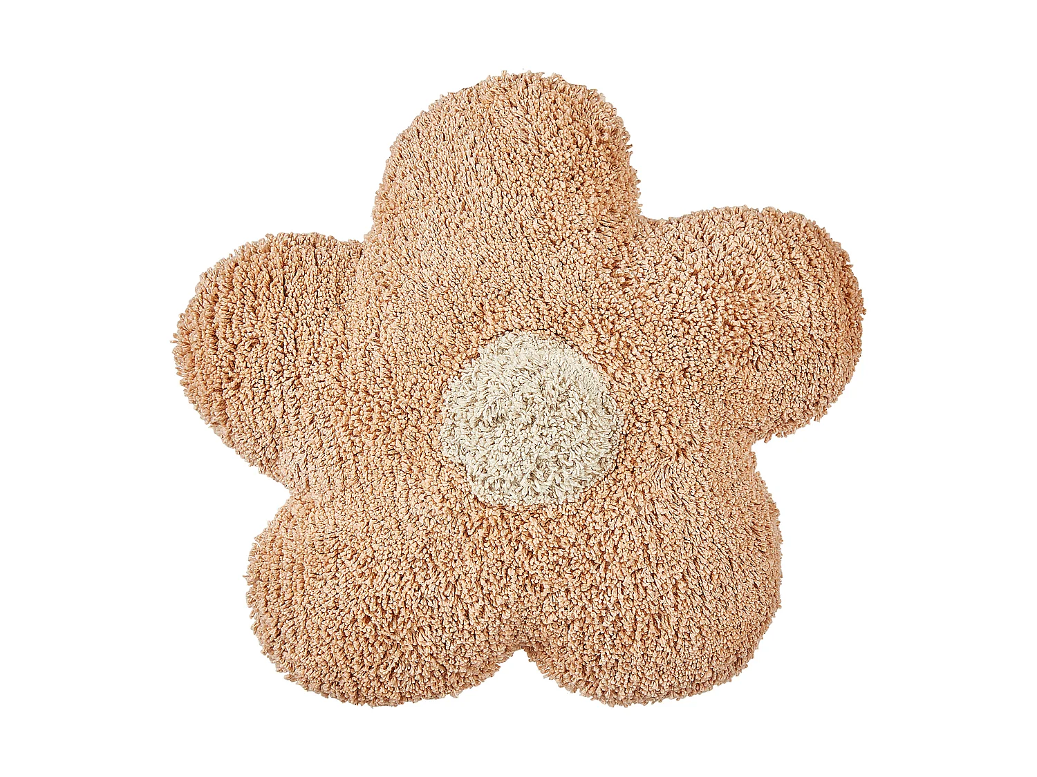 Set of 2 Decorative Cushions SORREL Cotton 30 x 30 cm Peach Pink Flower
