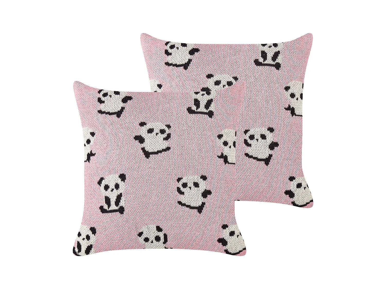 Lot de 2 coussins décoratifs TALOKAN Coton 45 x 45 cm Rose